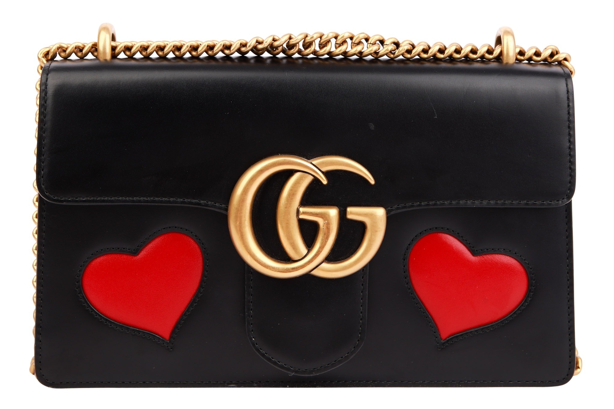 Gucci Marmont Bag Heart Schwarz