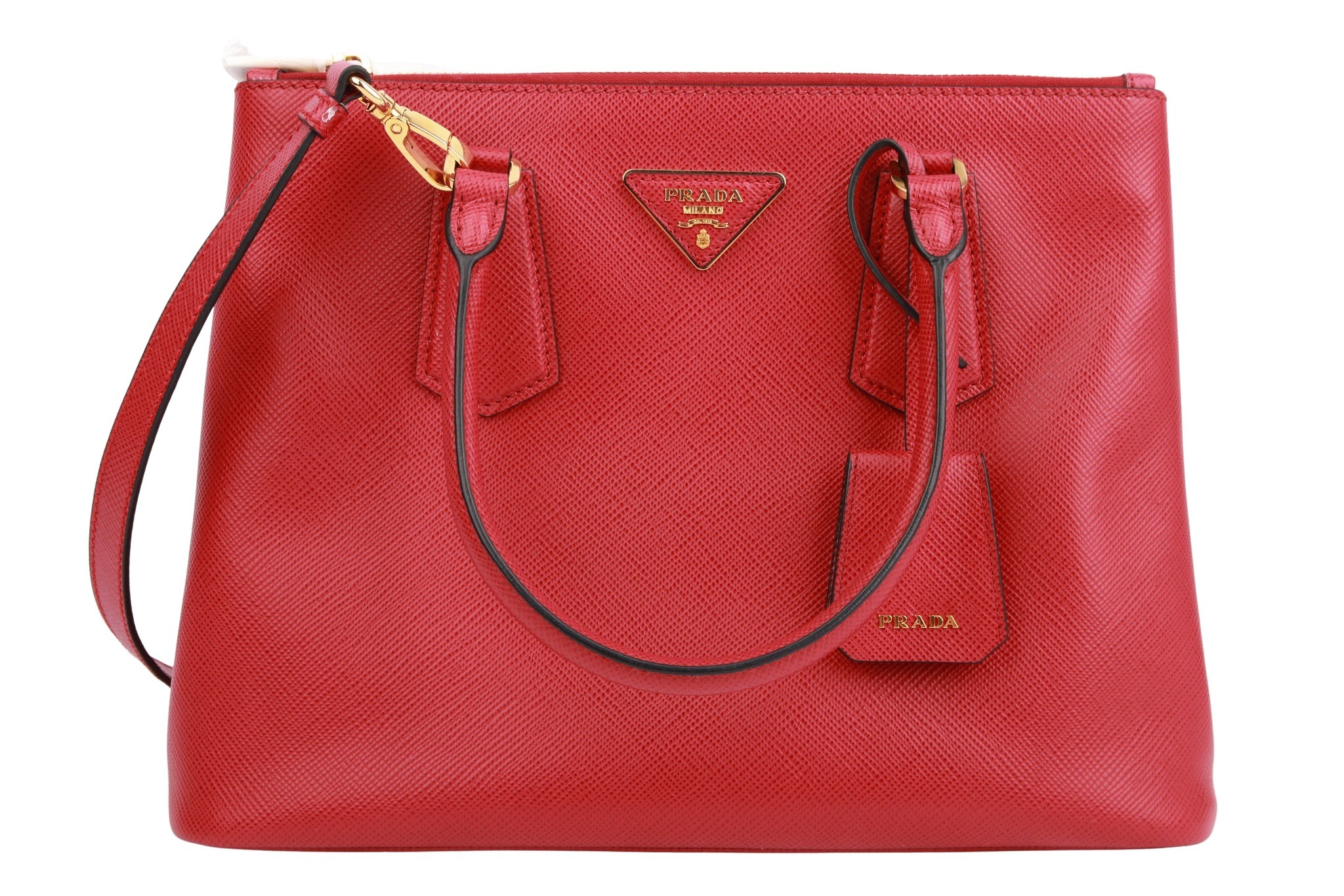 Prada Galleria Saffiano Tasche Rot
