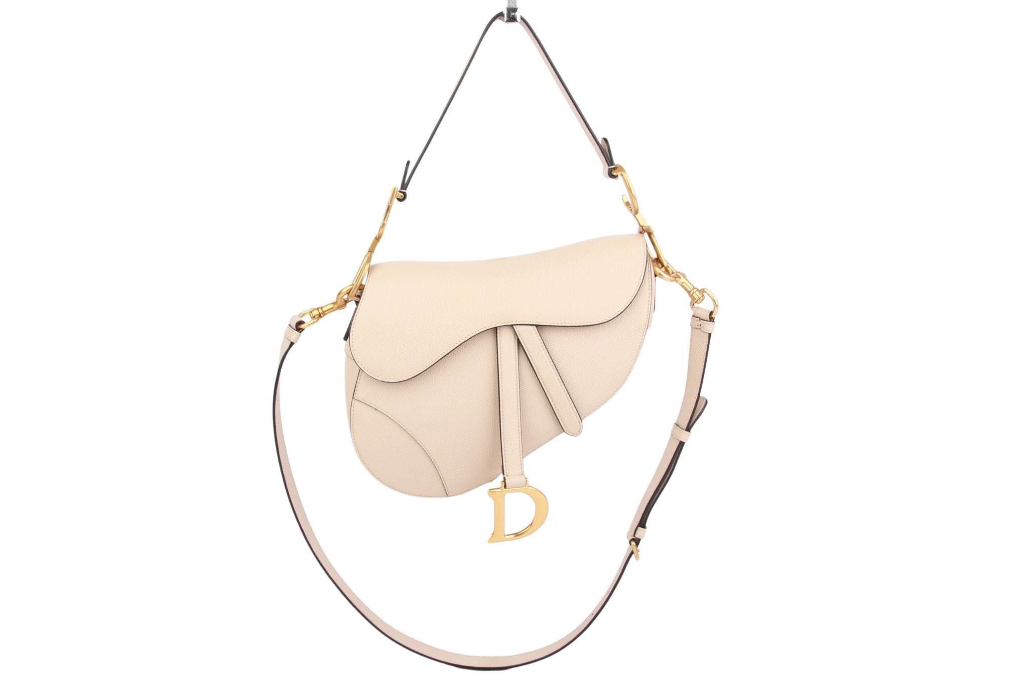 Dior Saddle Bag Beige Leder