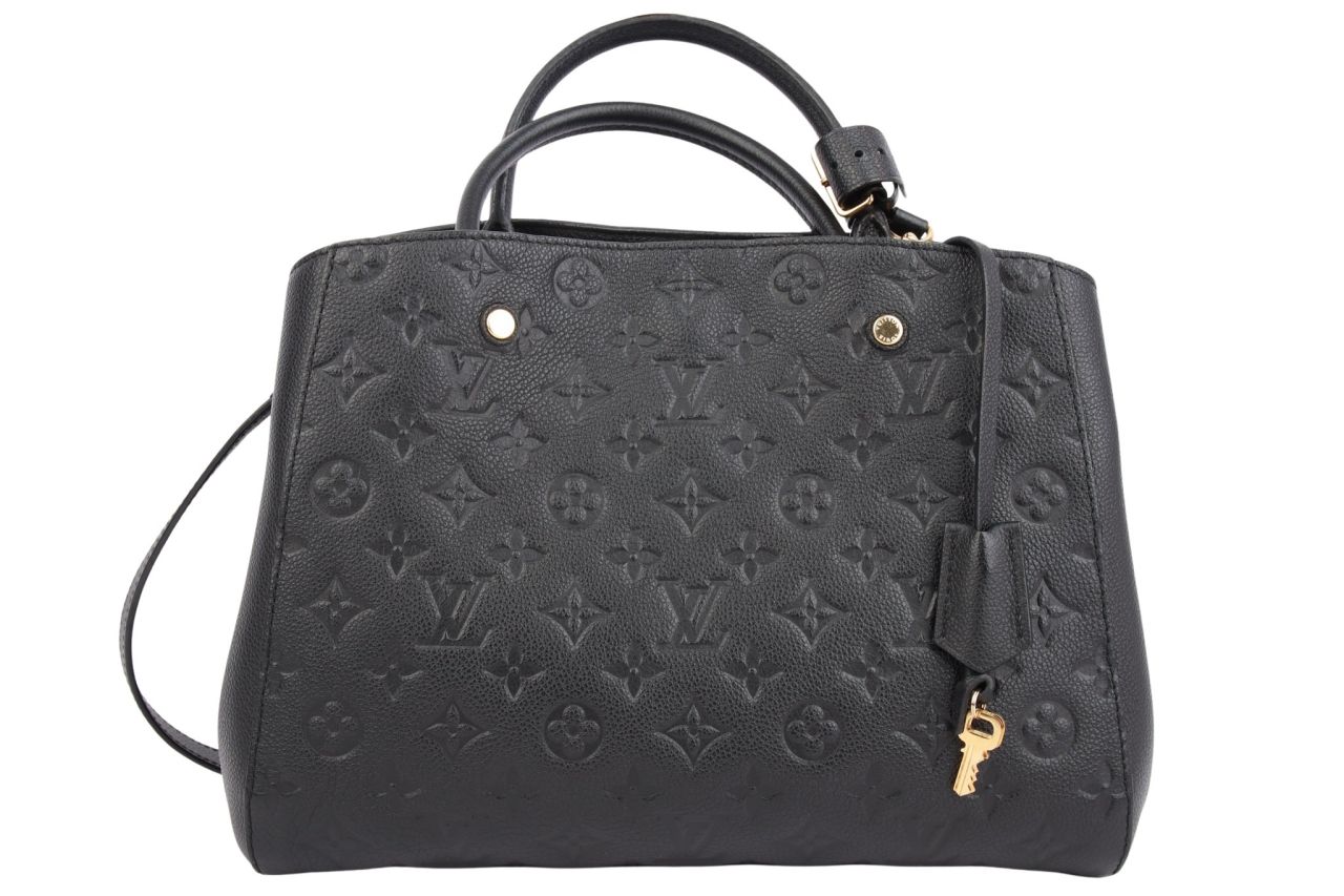 Louis Vuitton Montaigne MM Monogram Empreinte Schwarz