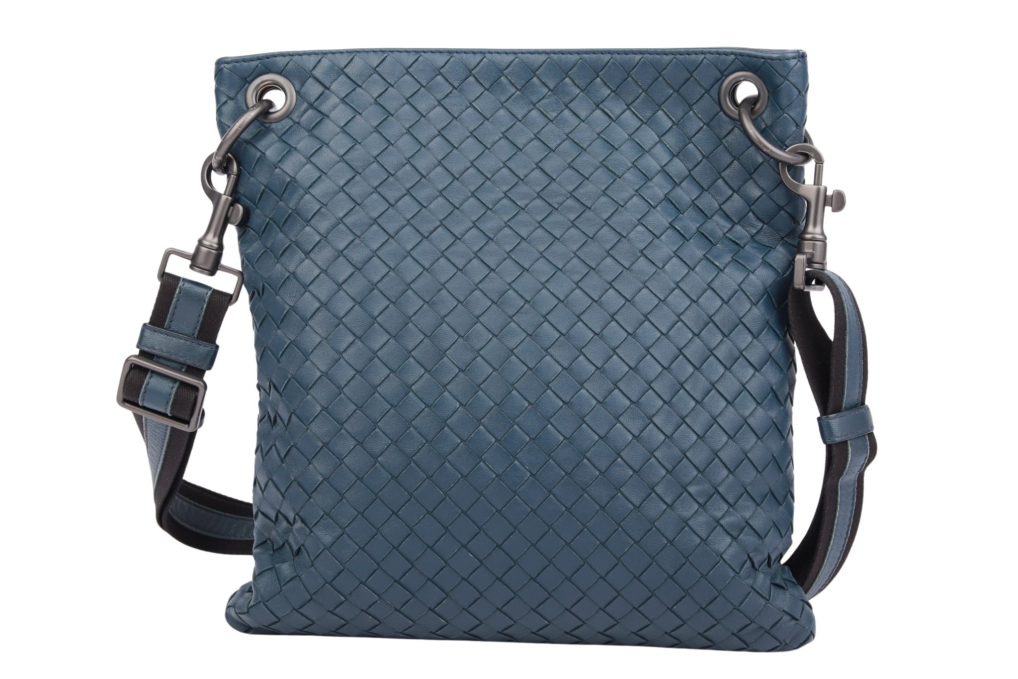 Bottega Veneta Intrecciato Umhängetasche Blau
