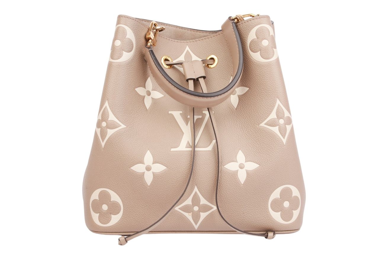 Louis Vuitton NéoNoé MM Monogram Empreinte Beige / Grau