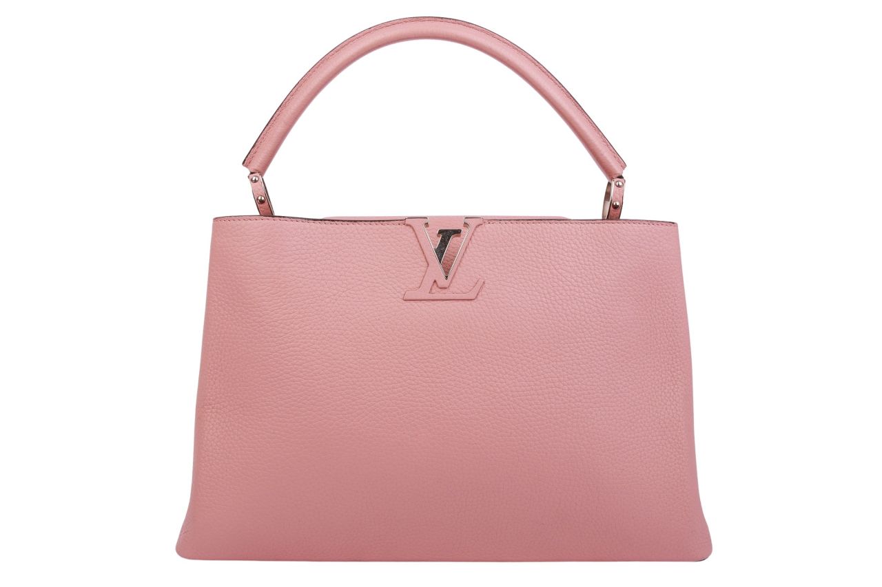 Louis Vuitton Capucines Taurillon MM Rosa