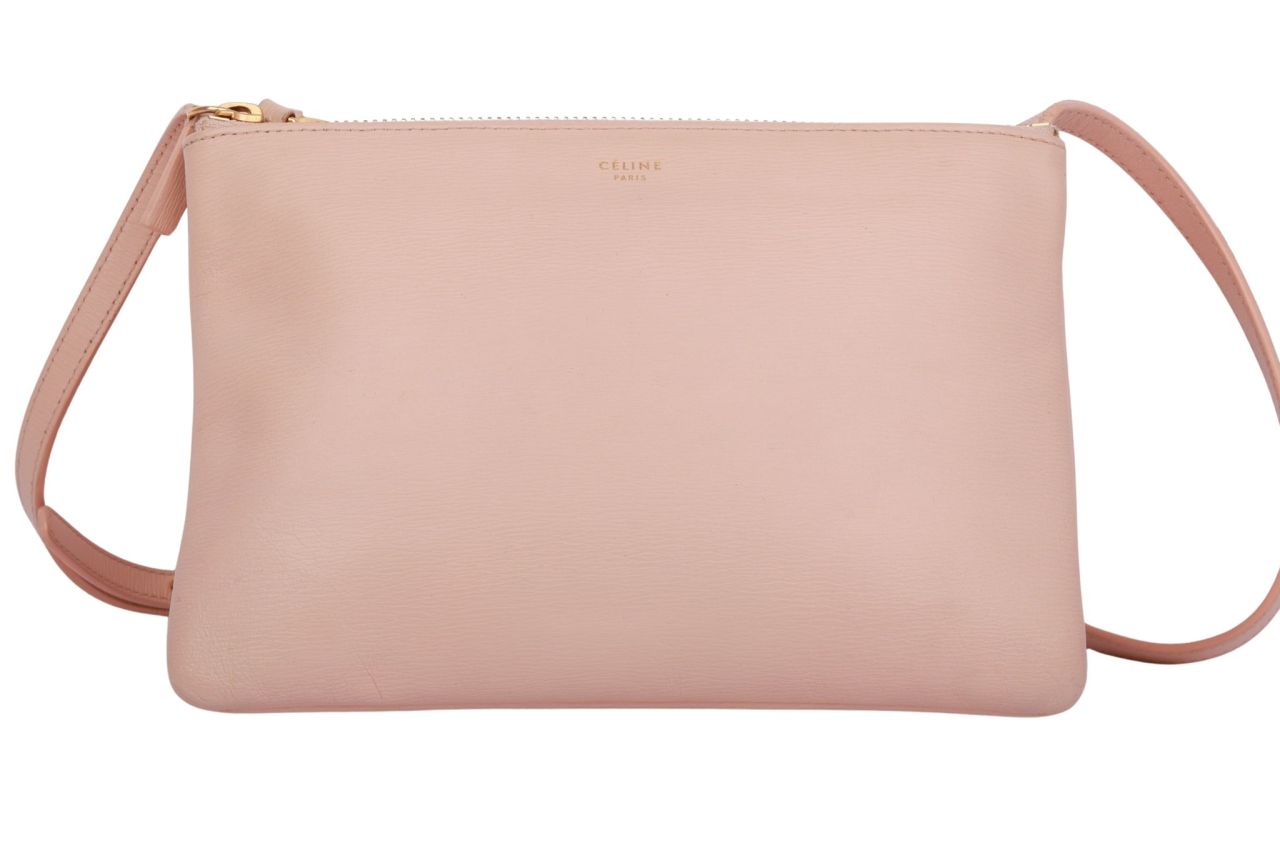Céline Trio Large Leder Rosa