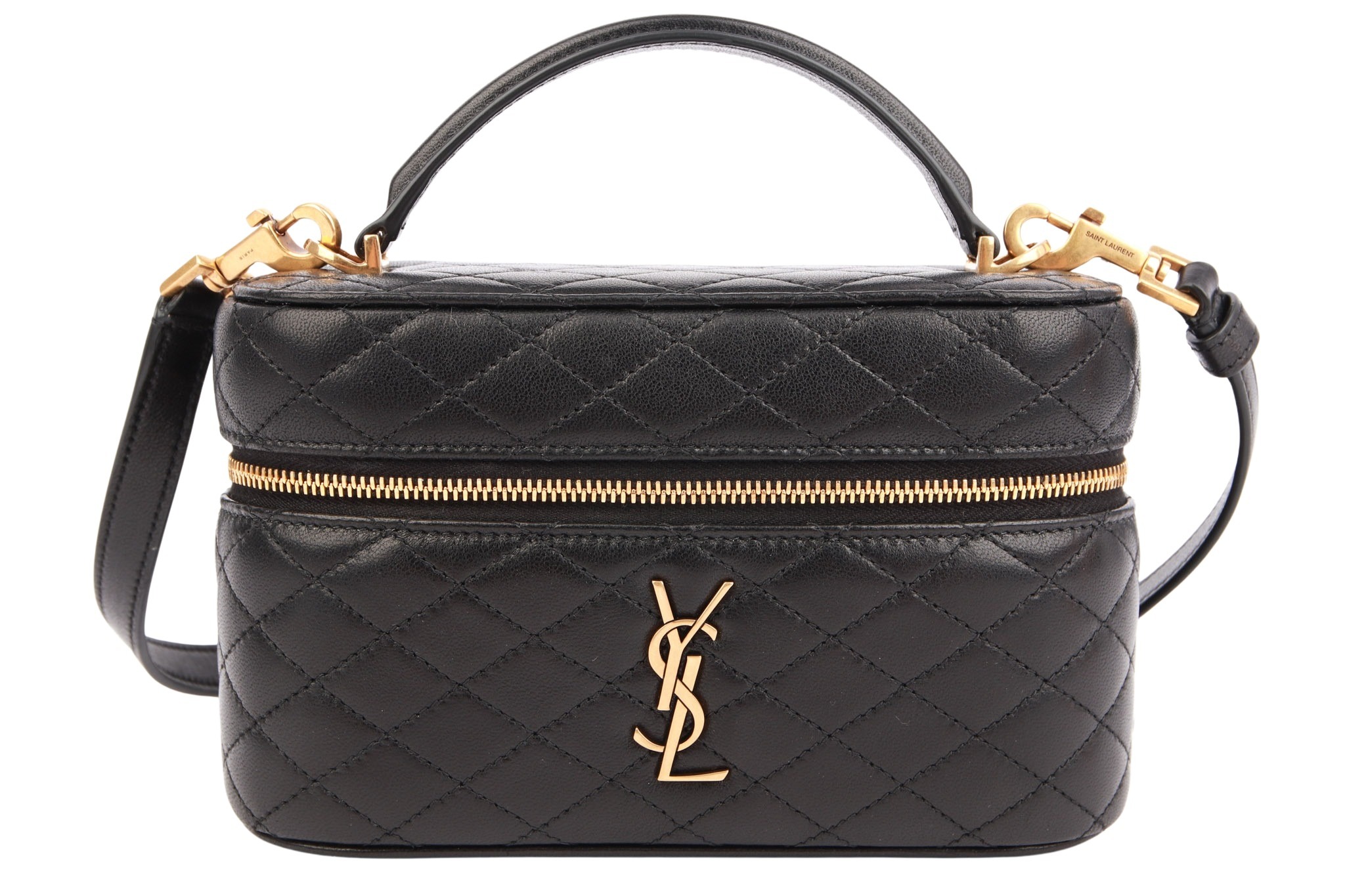 Saint Laurent Gaby Vanity Leder Schwarz