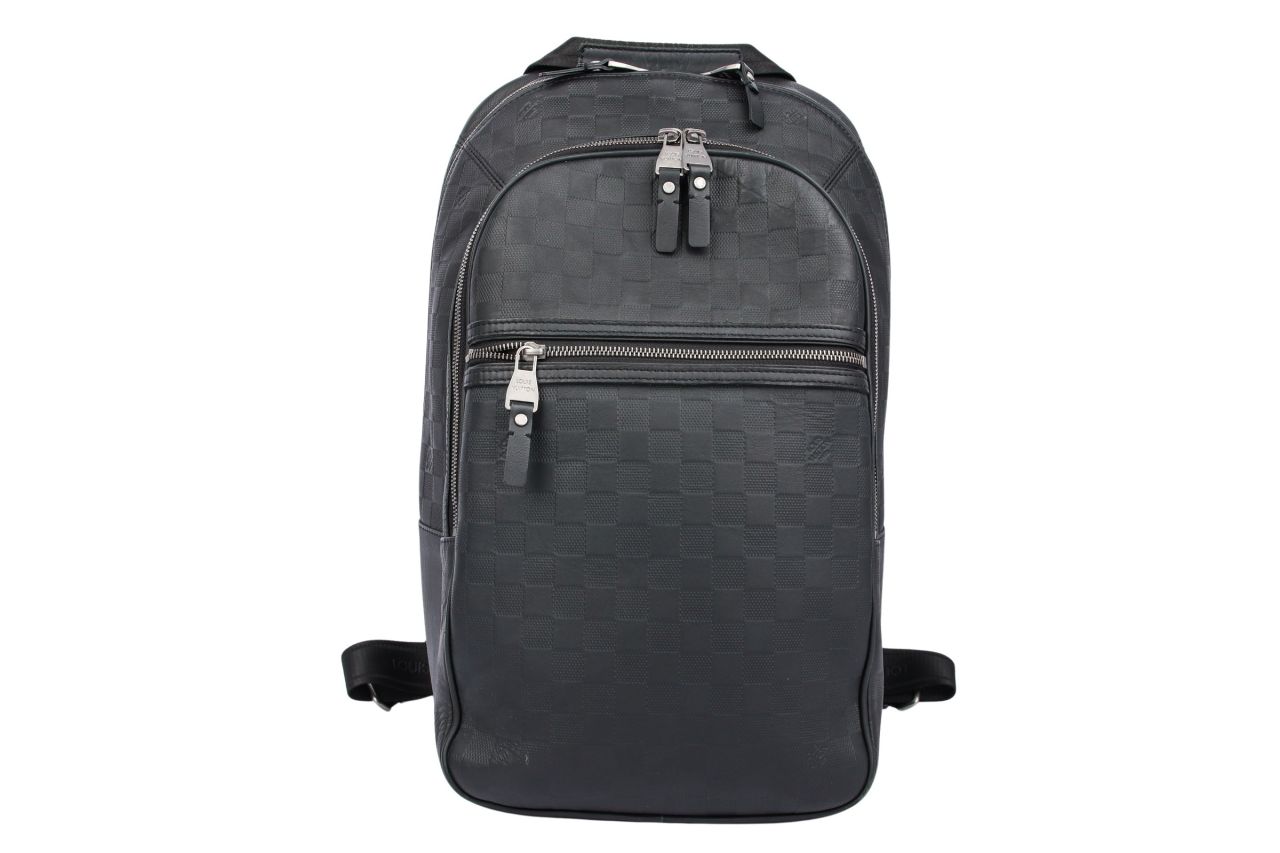 Louis Vuitton Michael Backpack Damier Leder Schwarz