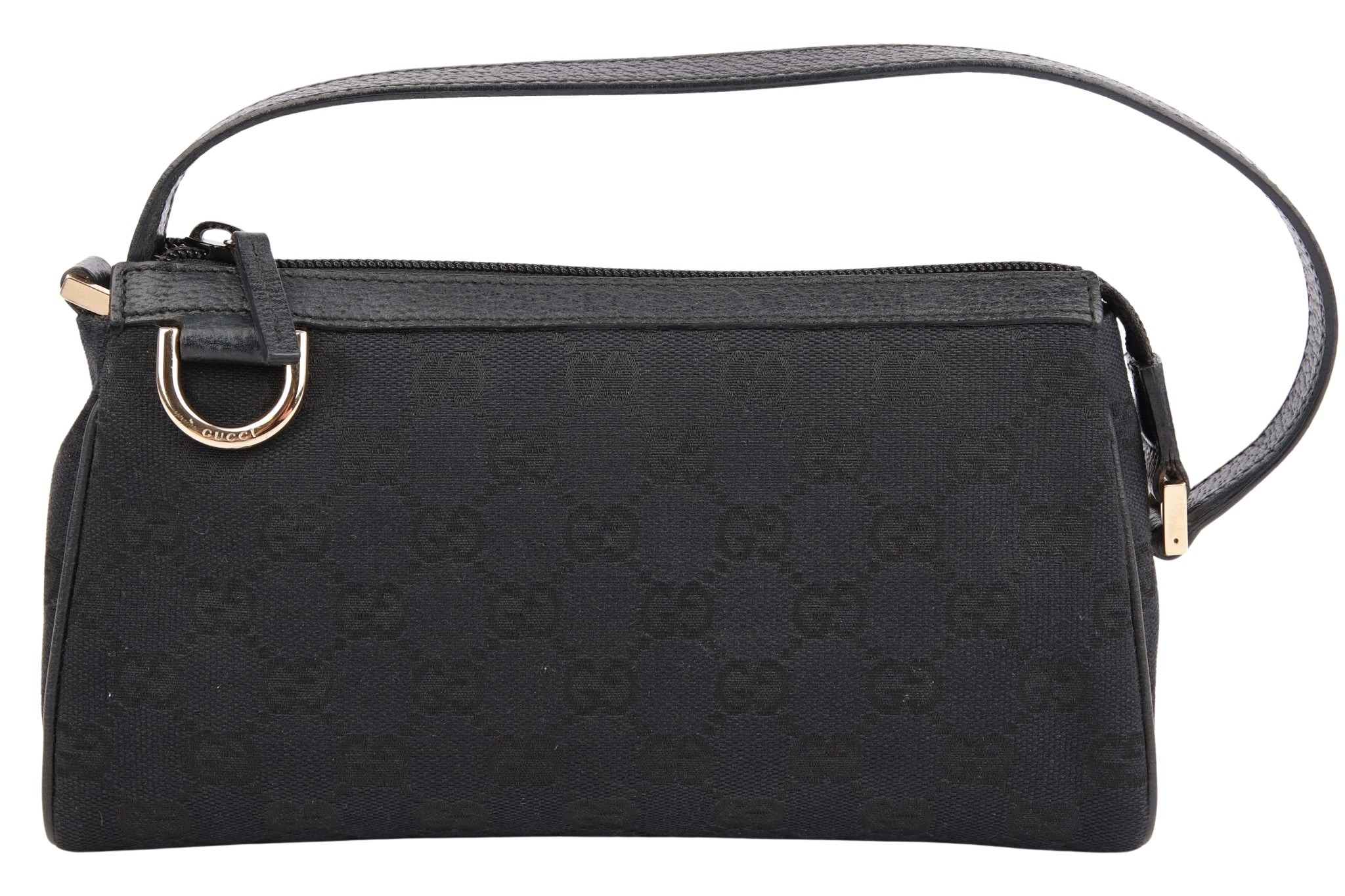 Gucci Abbey D-Ring Shoulder Bag GG Supreme Canvas Black