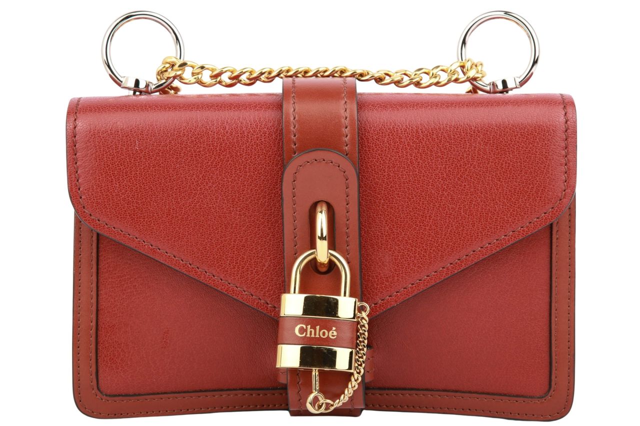 Chloé Aby Bag Rot Leder