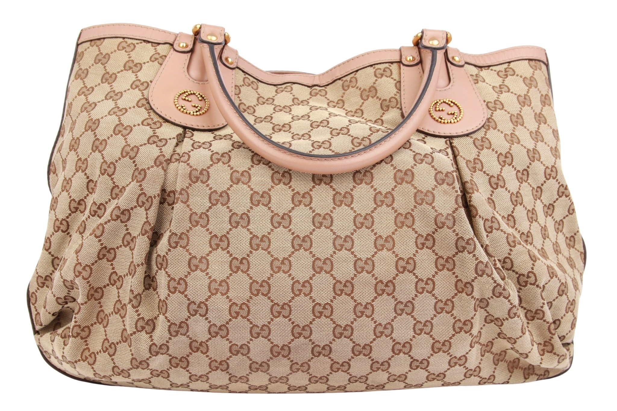 Gucci Scarlett Tote Bag GG Canvas Beige