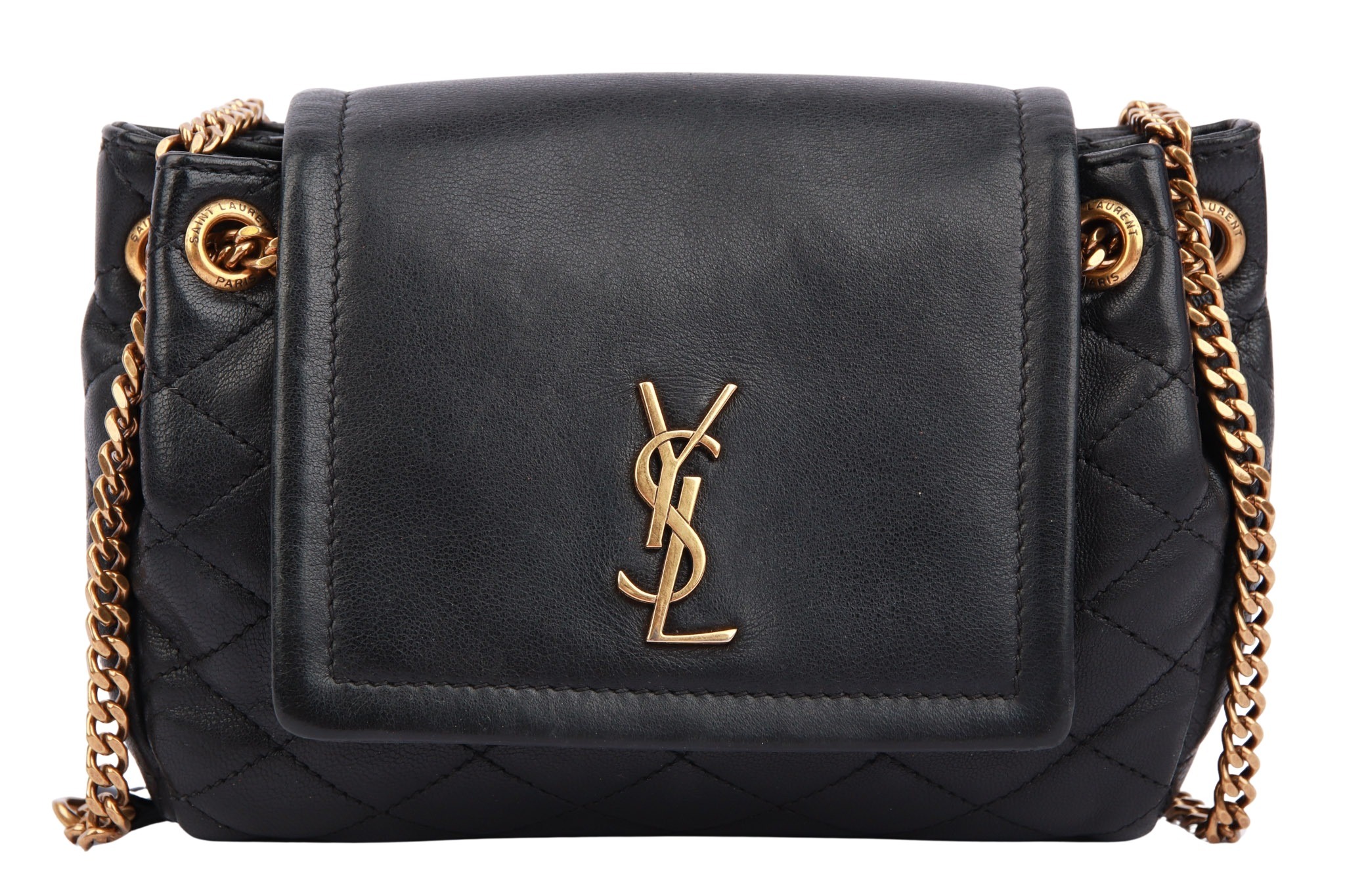 Saint Laurent Nolita Schultertasche Schwarz