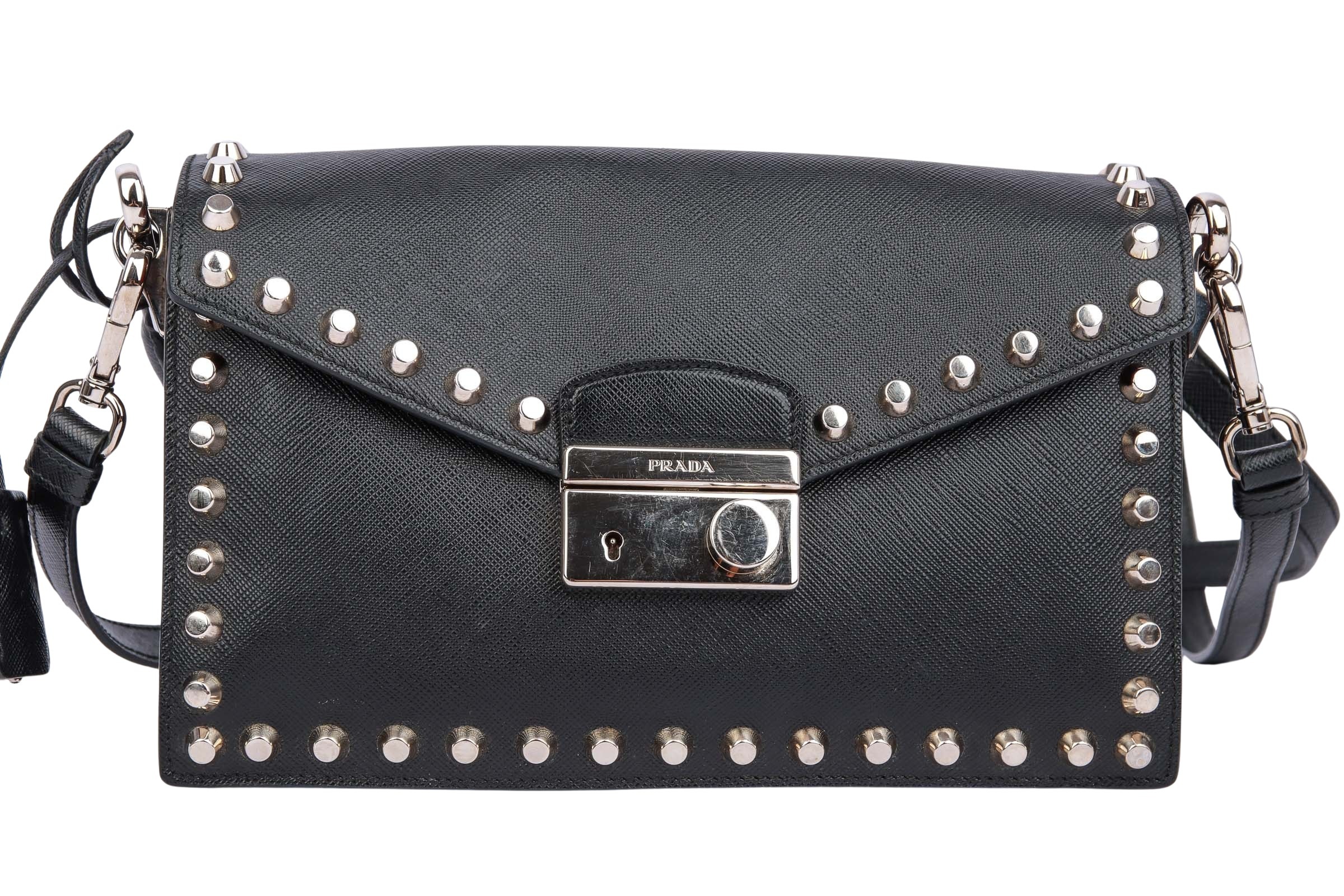 Prada Saffiano Crossbody Tasche Schwarz