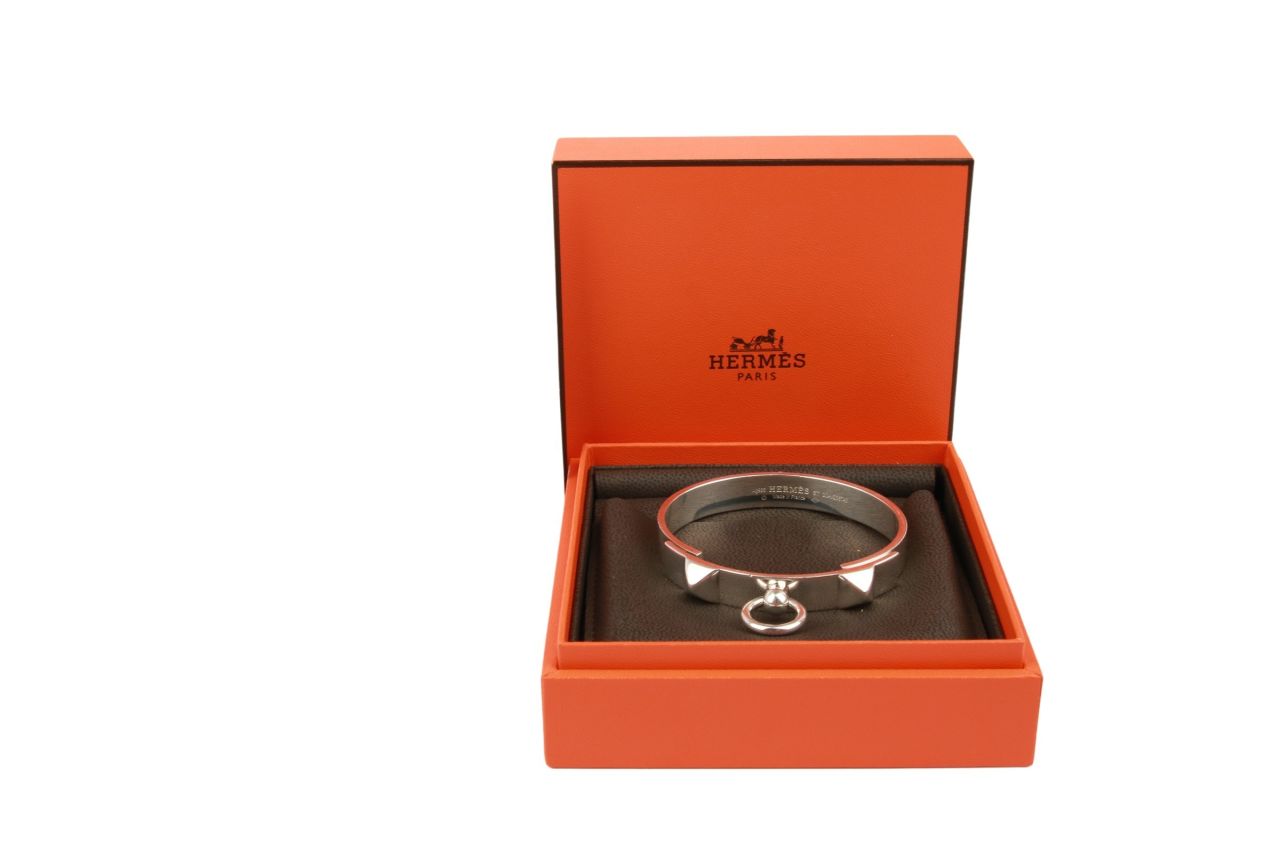Hermès Collier De Chien 925 silver Armreif Small