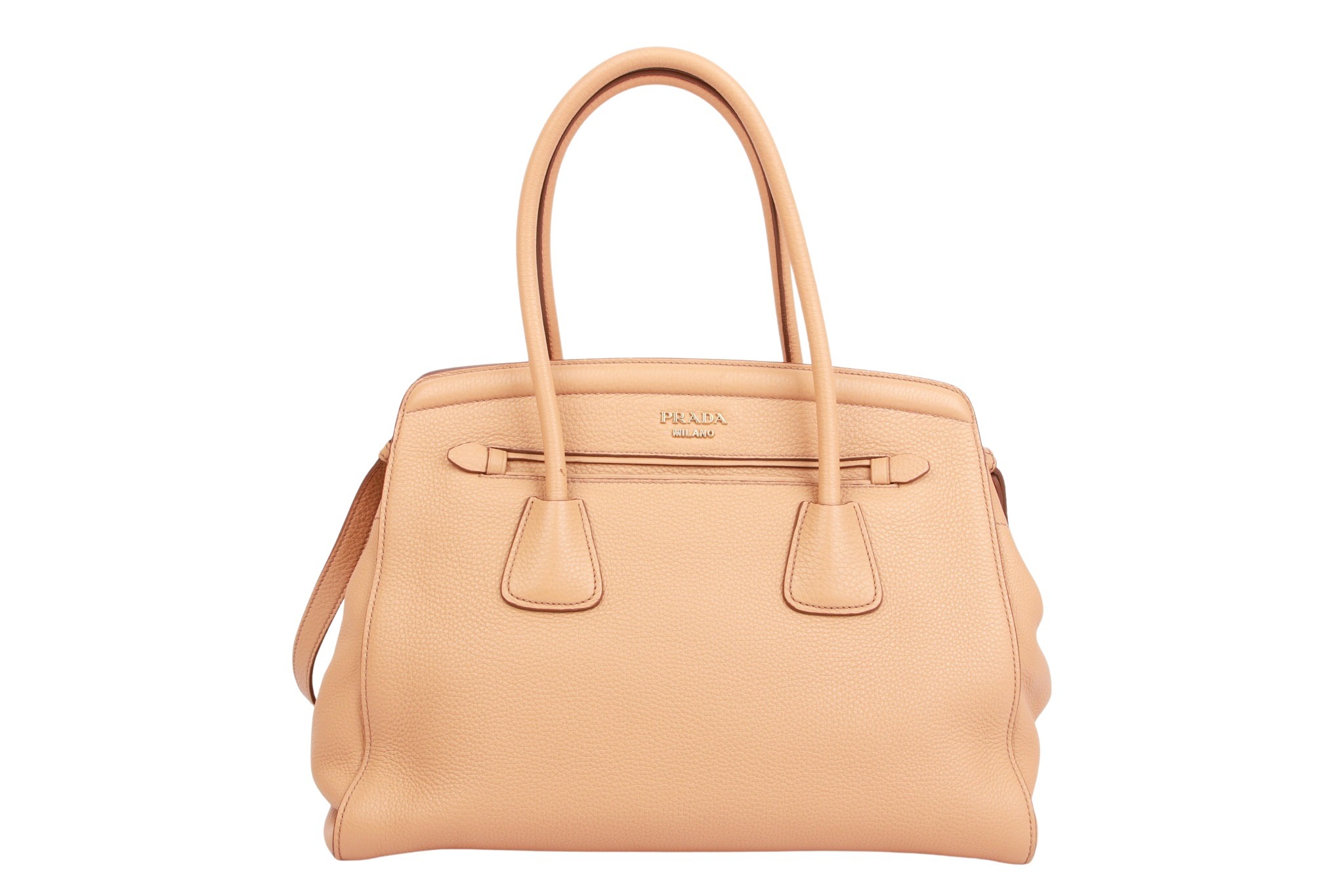 Prada Vitello Daino Cuir Frame Beige