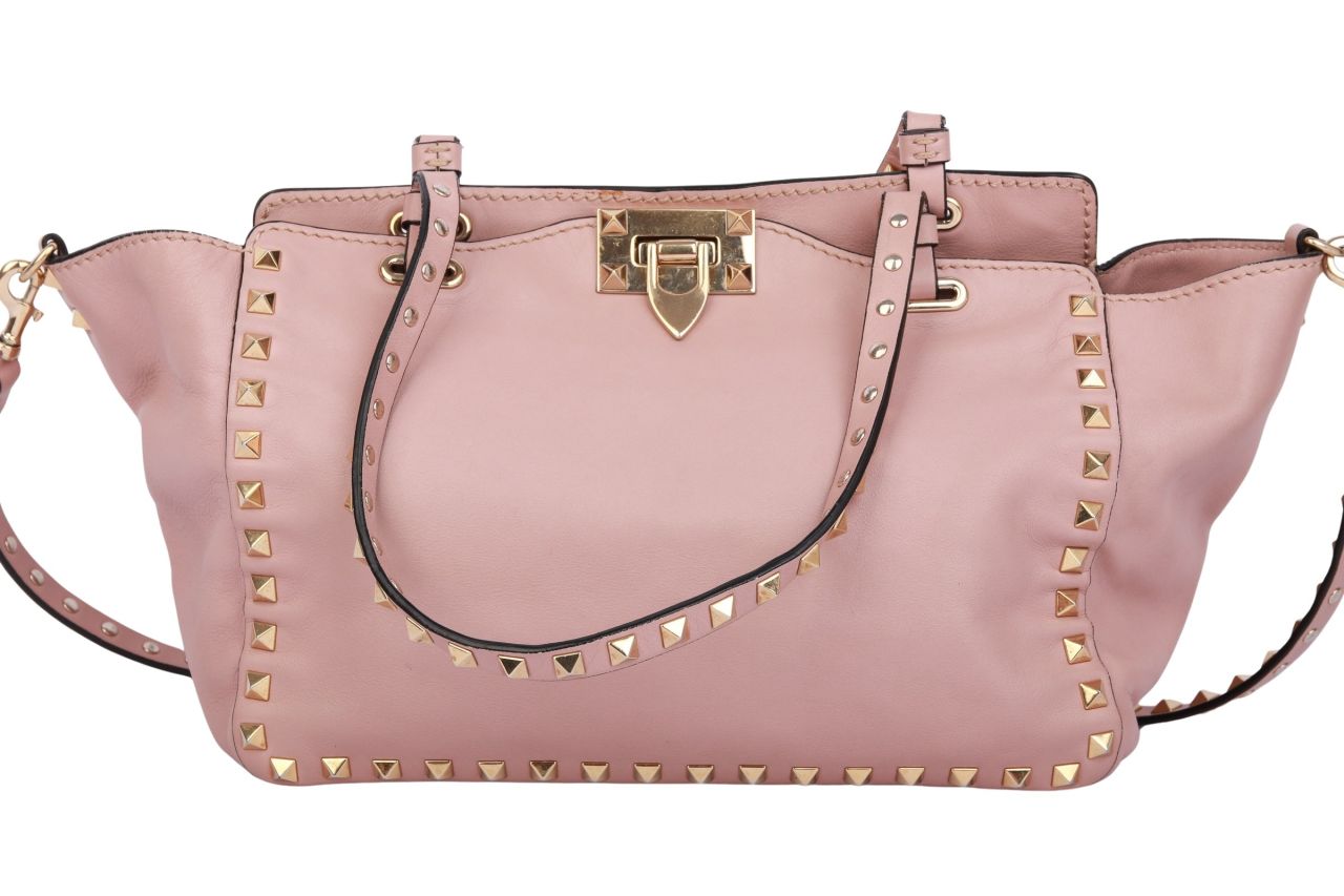 Valentino Rockstud Bag Small Rosa