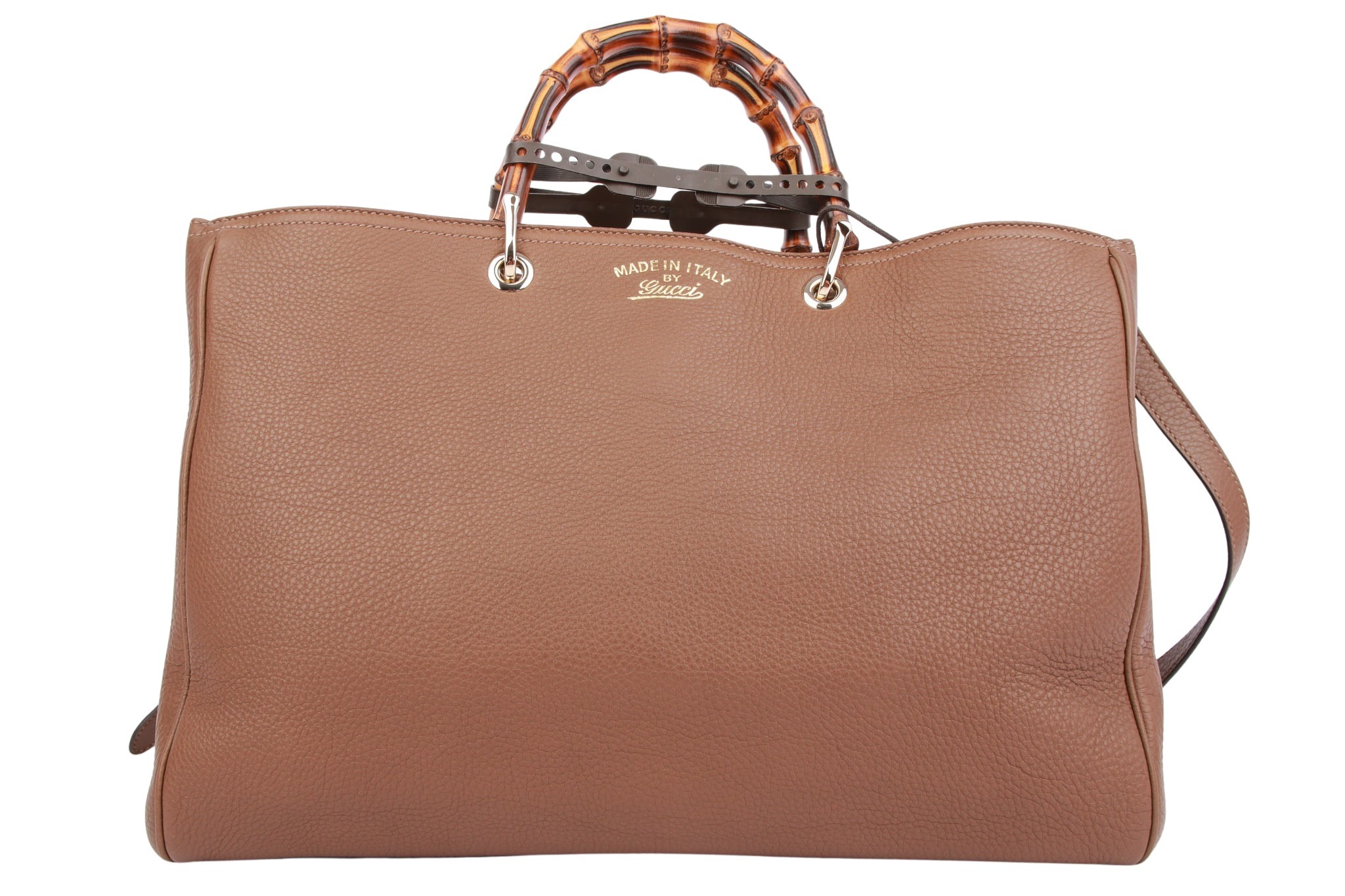 Gucci Bamboo Shopper Greige Leder