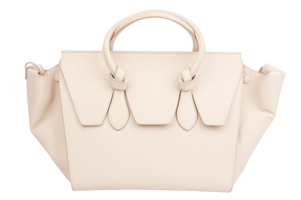 Céline Tie Knot Bag Leder Creme