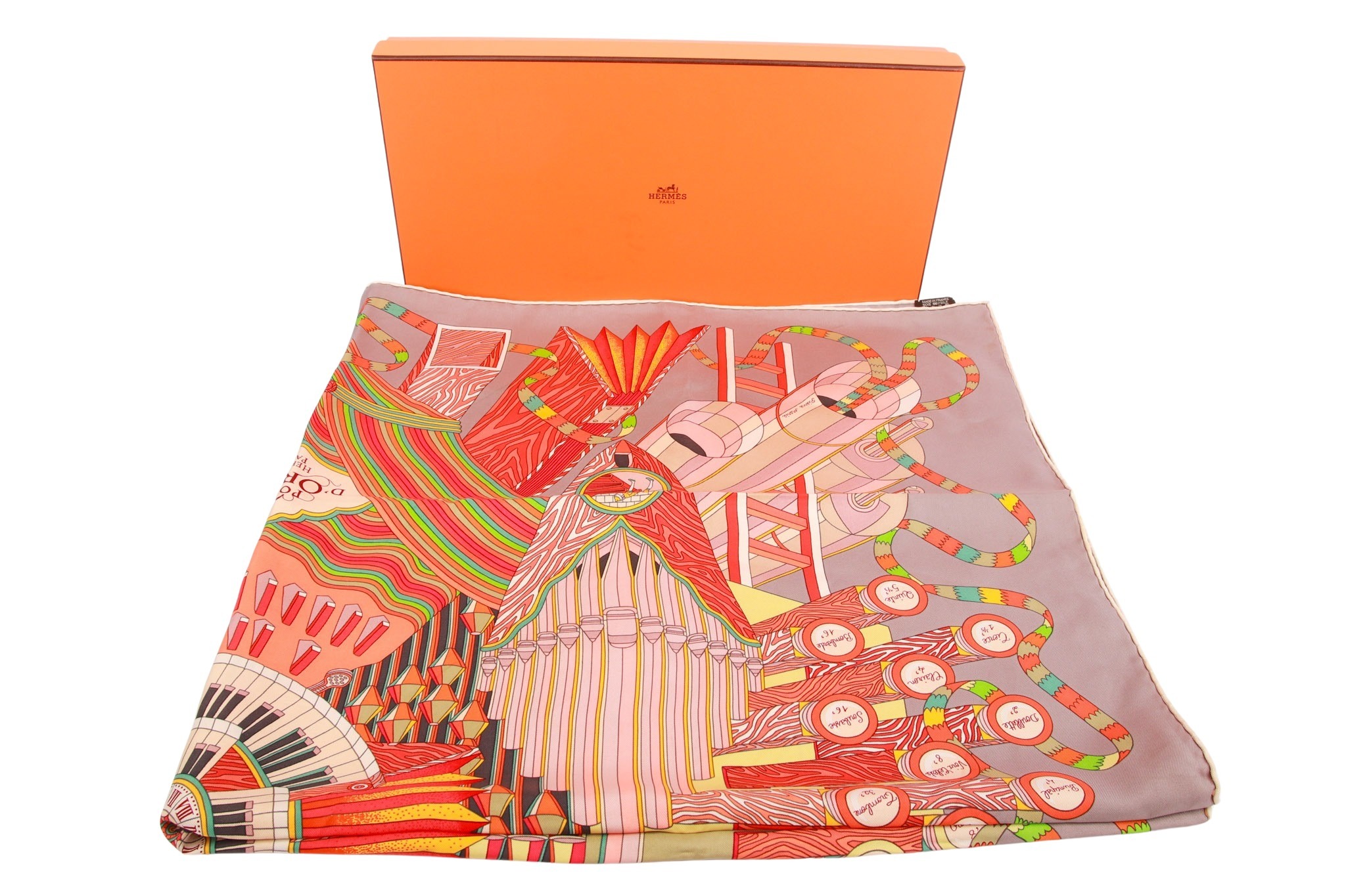 Hermès Carré "Point d'Orgue" 90 x 90 cm