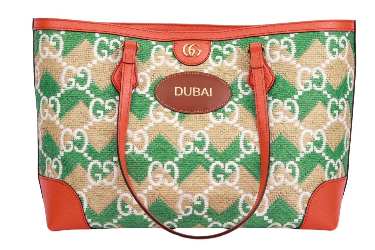 Gucci Raffia Tote Bag Limited Edition Dubai