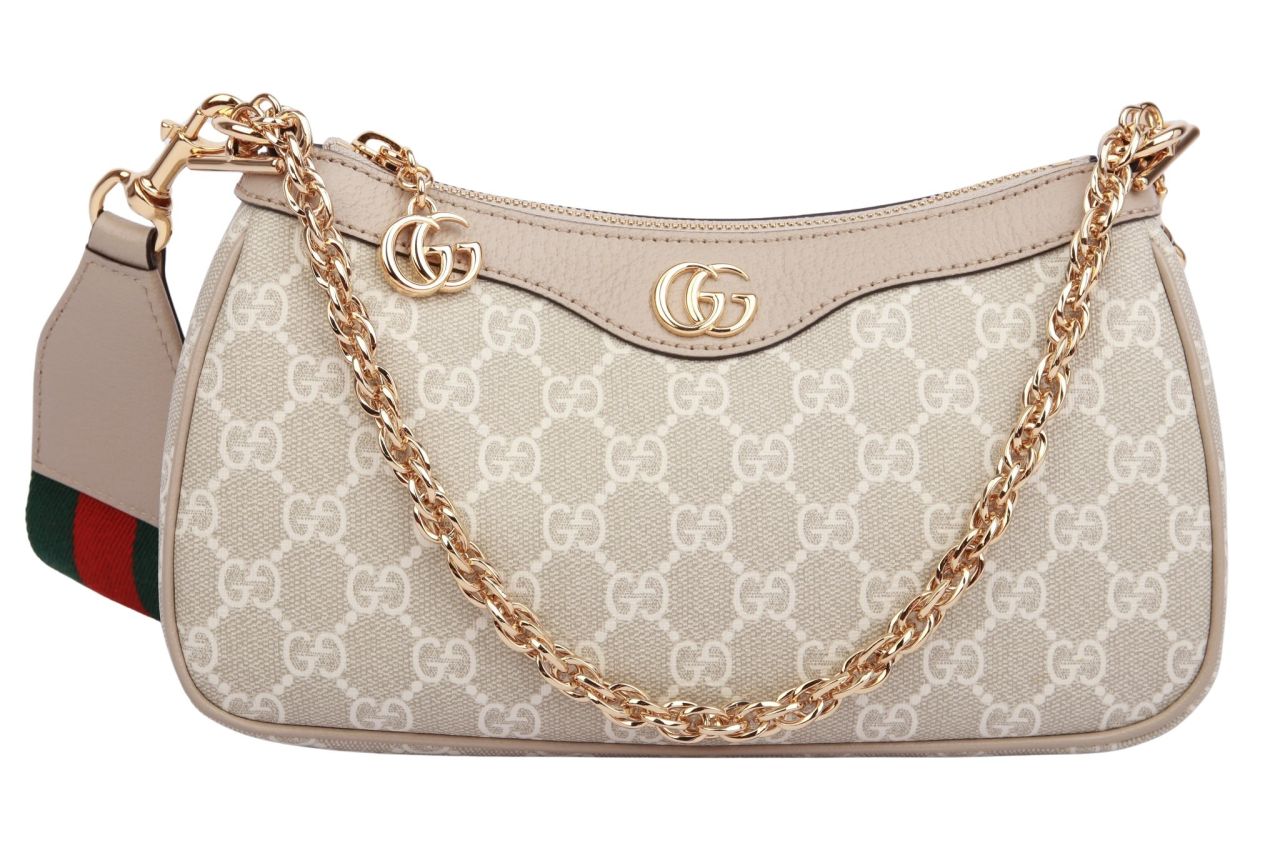 Gucci Ophidia Schultertasche Small Beige