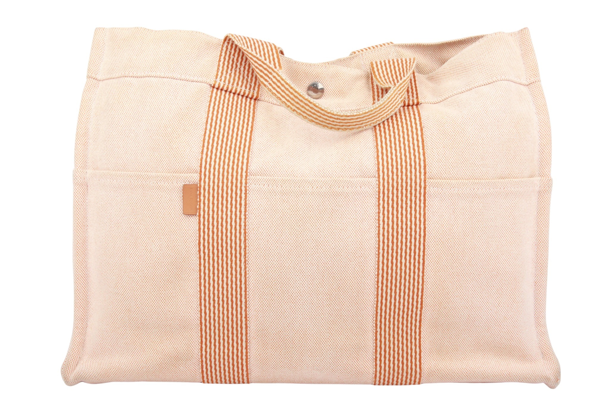 Hermès New Canvas Große Tote Bag Orange