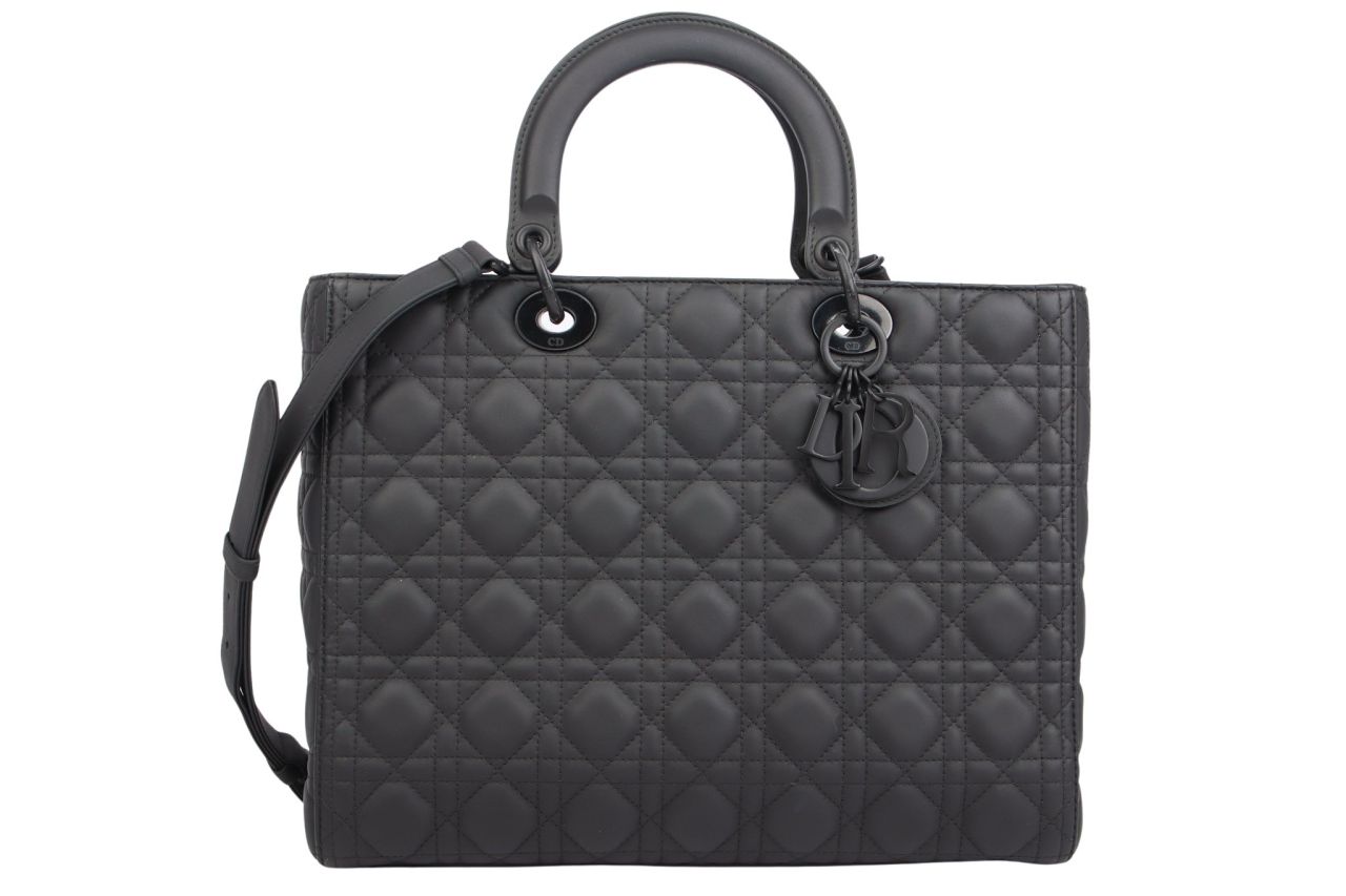 Dior Lady Dior Large So Black