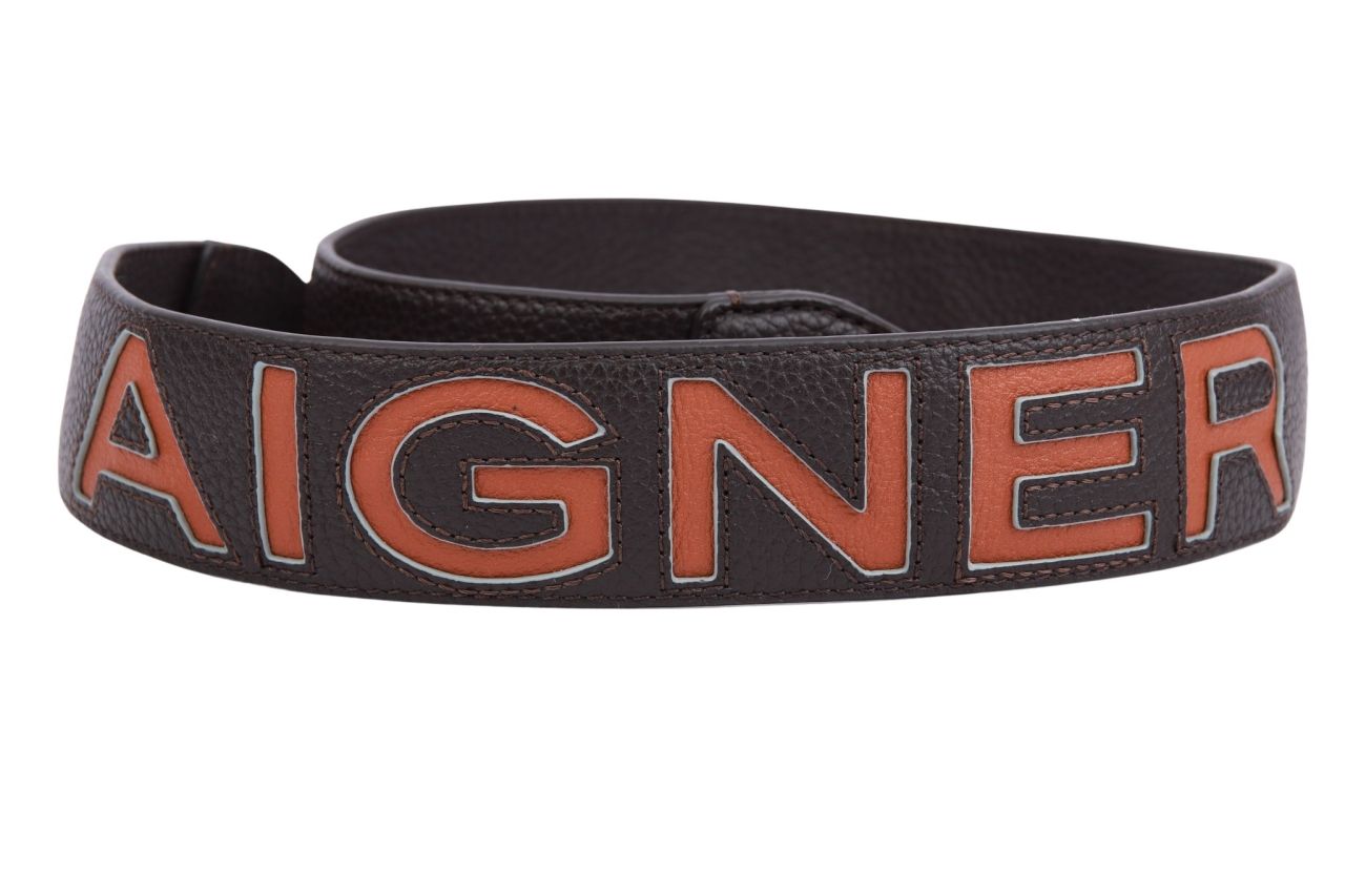 Aigner Schulterriemen Dunkelbraun Leder