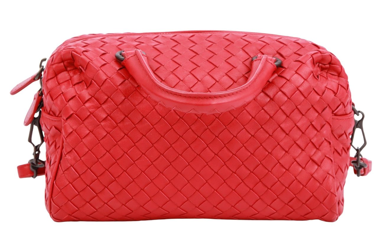 Bottega Veneta Intrecciato Bag Rot Leder