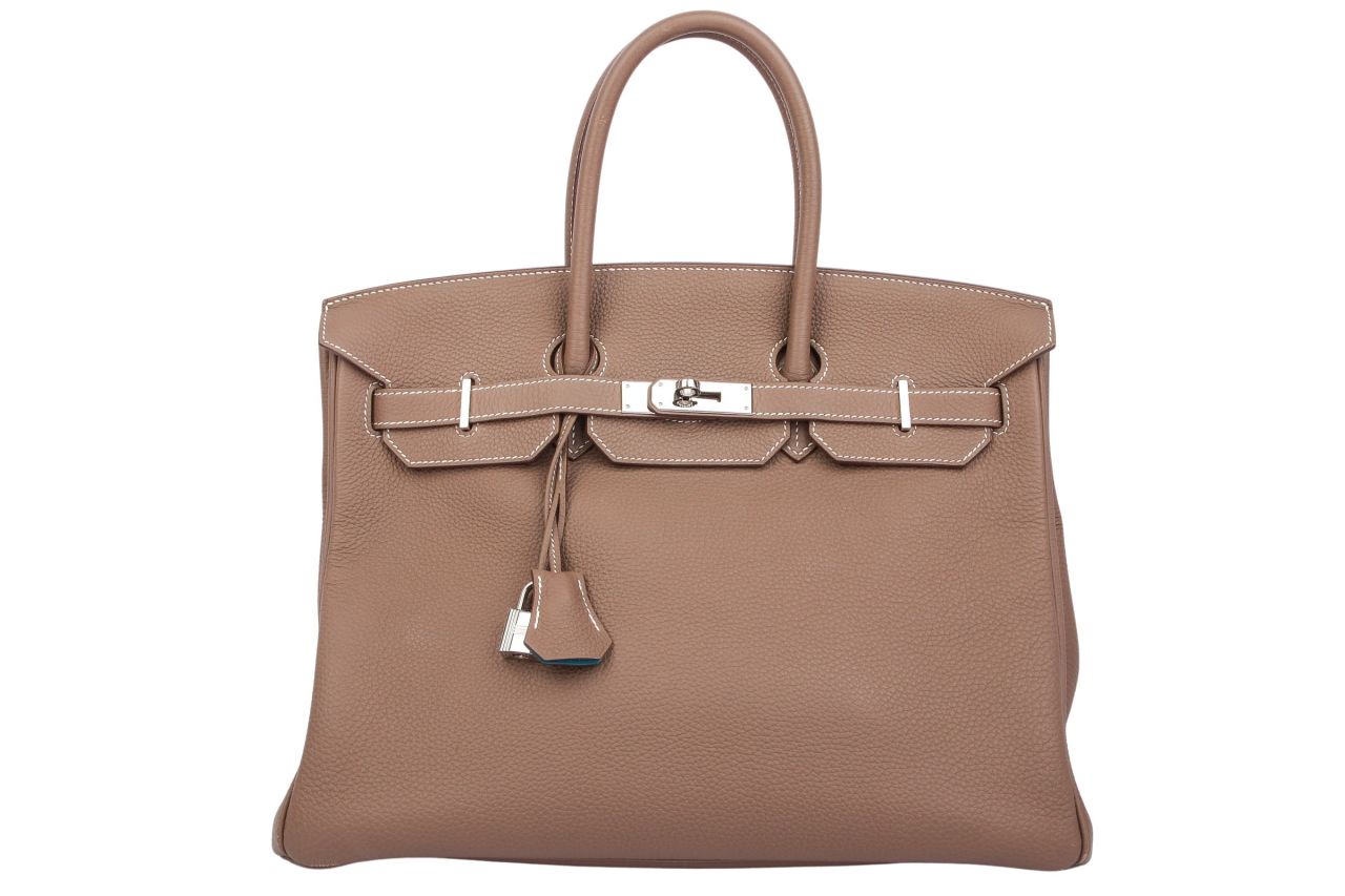 Hermès Birkin 35 Etoupe Togo Leather Horseshoe Special Order