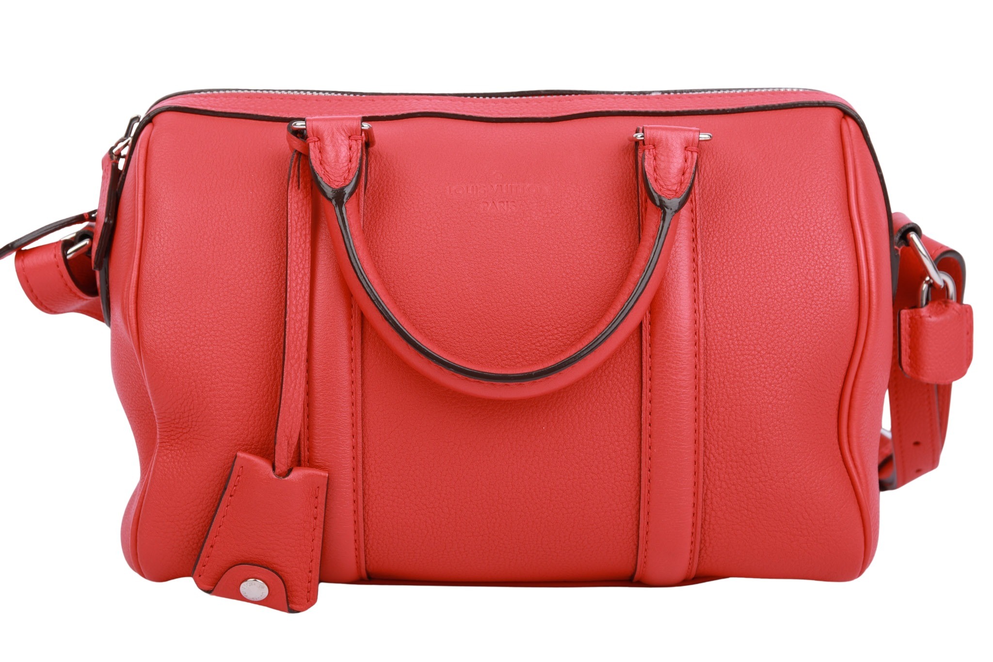 Louis Vuitton Parnassea Lock-It PM Leder Rot