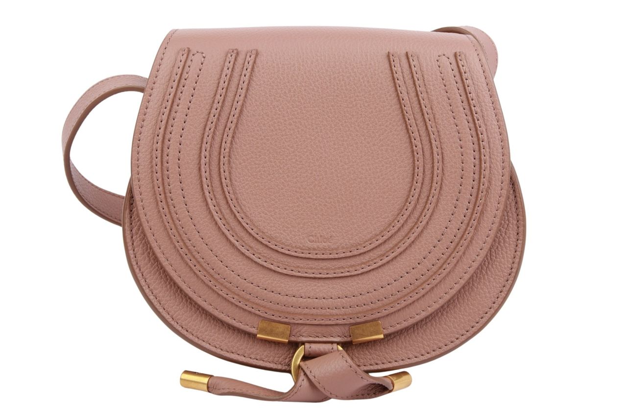 Chloé Marcie Mini Crossbody Bag Nude