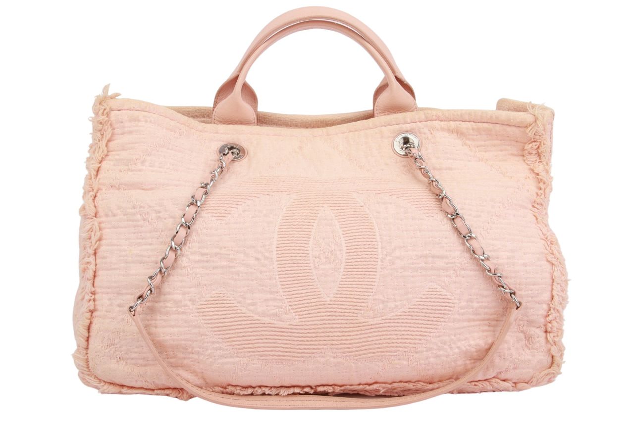 Chanel Deauville Shopper Rosa Medium