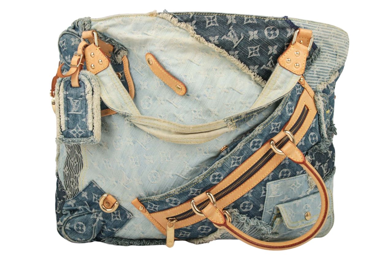 Louis Vuitton Cabby Patch Tote Bag Denim