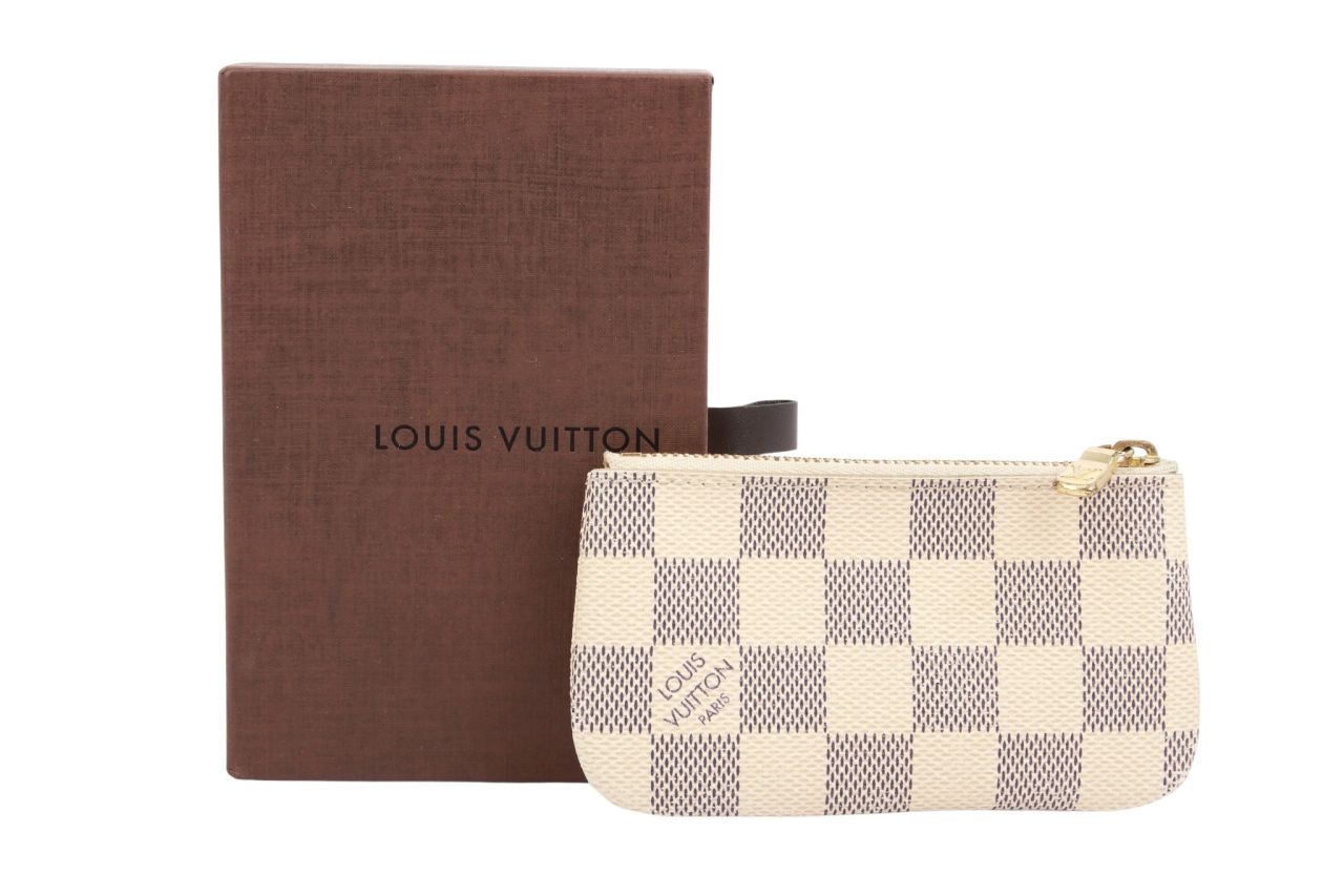 Louis Vuitton Key Pouch Damier Azur Canvas