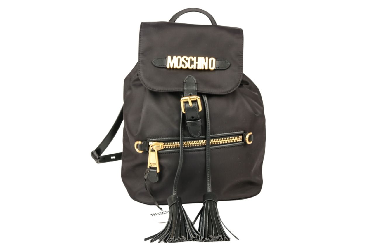 Moschino Couture Rucksack Nylon Schwarz