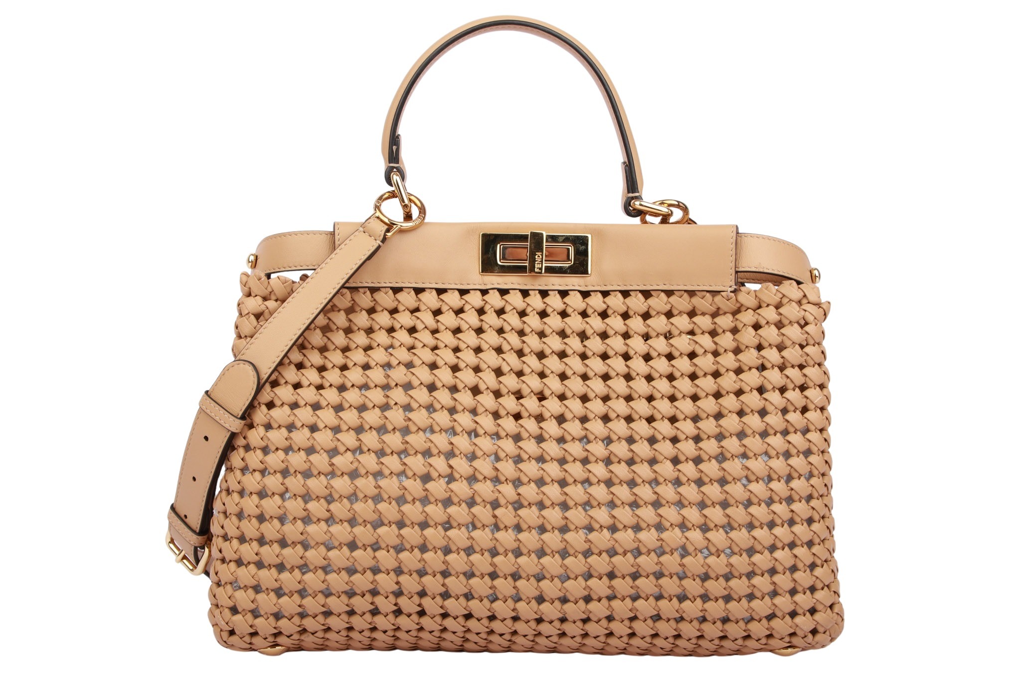Fendi Peekaboo Medium Braun Leder