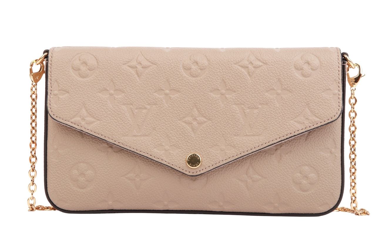 Louis Vuitton Pochette Felicie Beige Monogram Empreinte