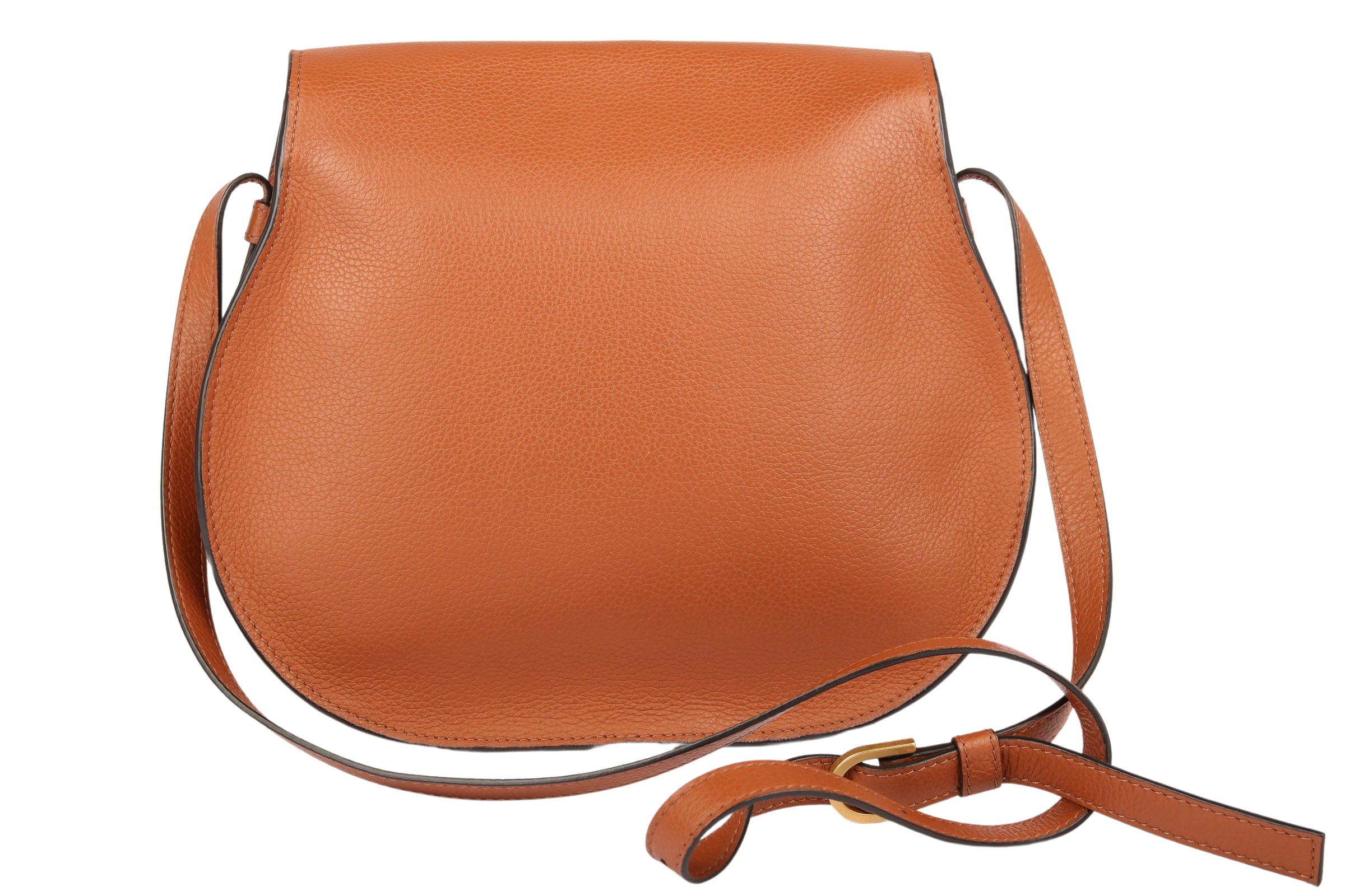 Chloé Marcie Saddle Bag Medium Braun