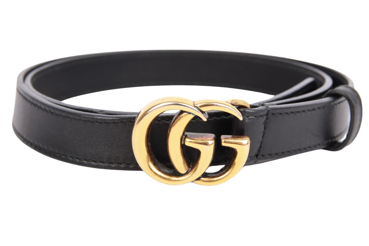 Gucci Gürtel GG Schwarz Gr. 80