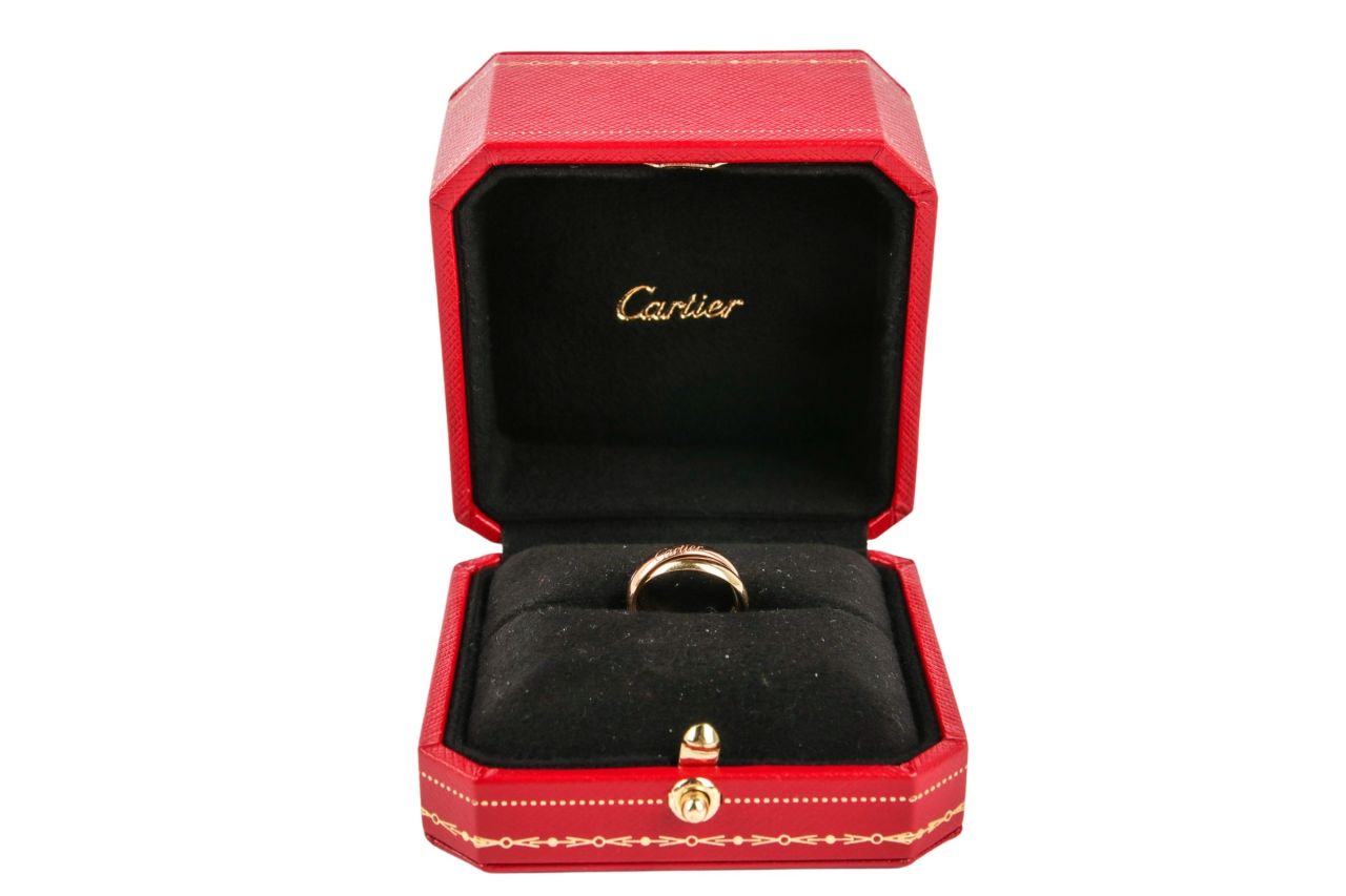 Cartier Trinity Ring 18K Weißgold/Gelbgold/Rotgold Gr. 45