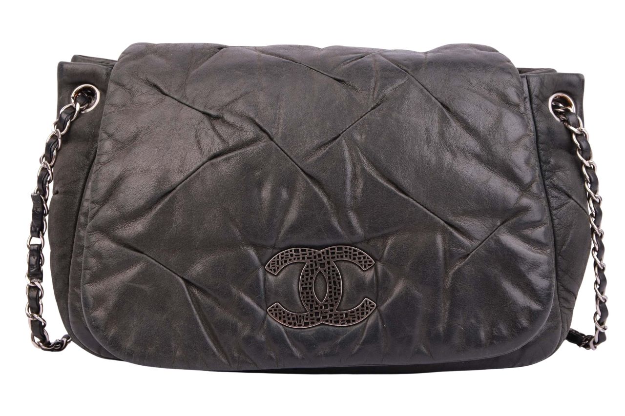 Chanel CC Puffer Crossbody Bag Metallic