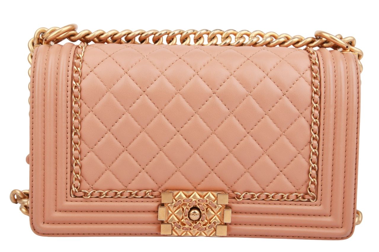 Chanel Boy Bag Nude