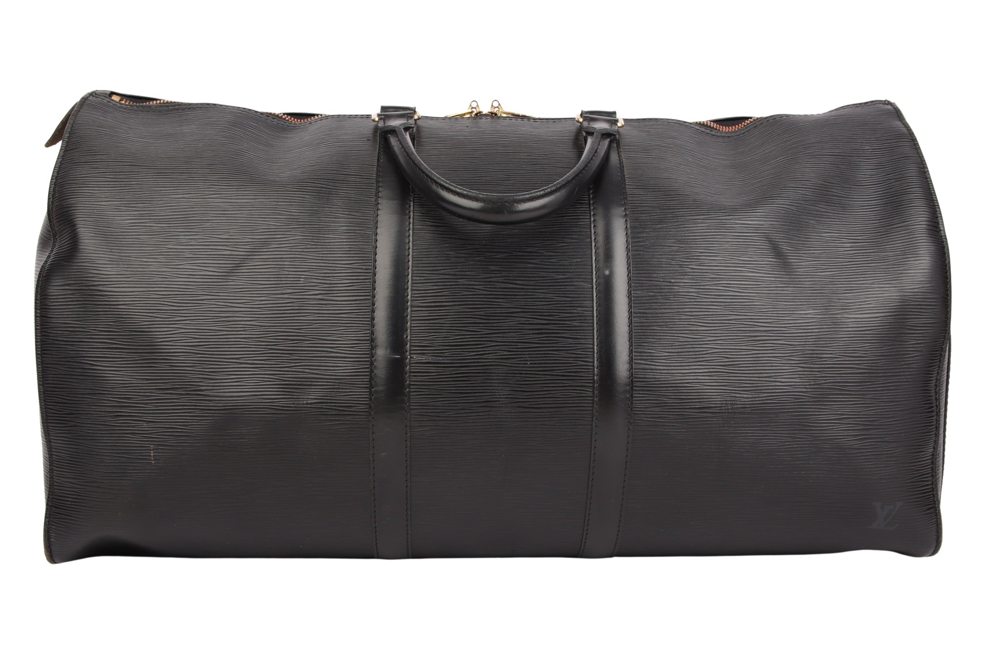 Louis Vuitton Keepall 55 Epi Leder Schwarz