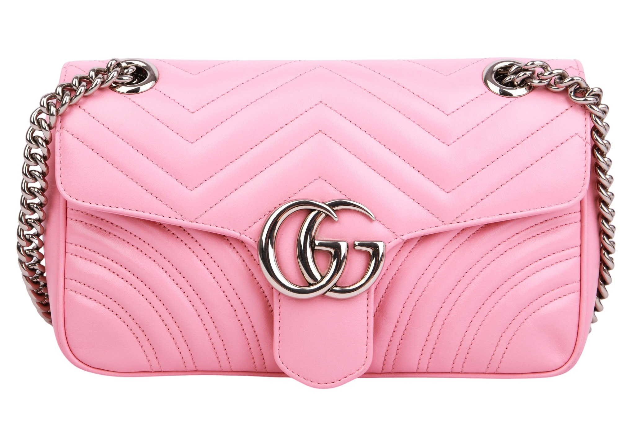 Gucci Marmont Medium Leder Rosa