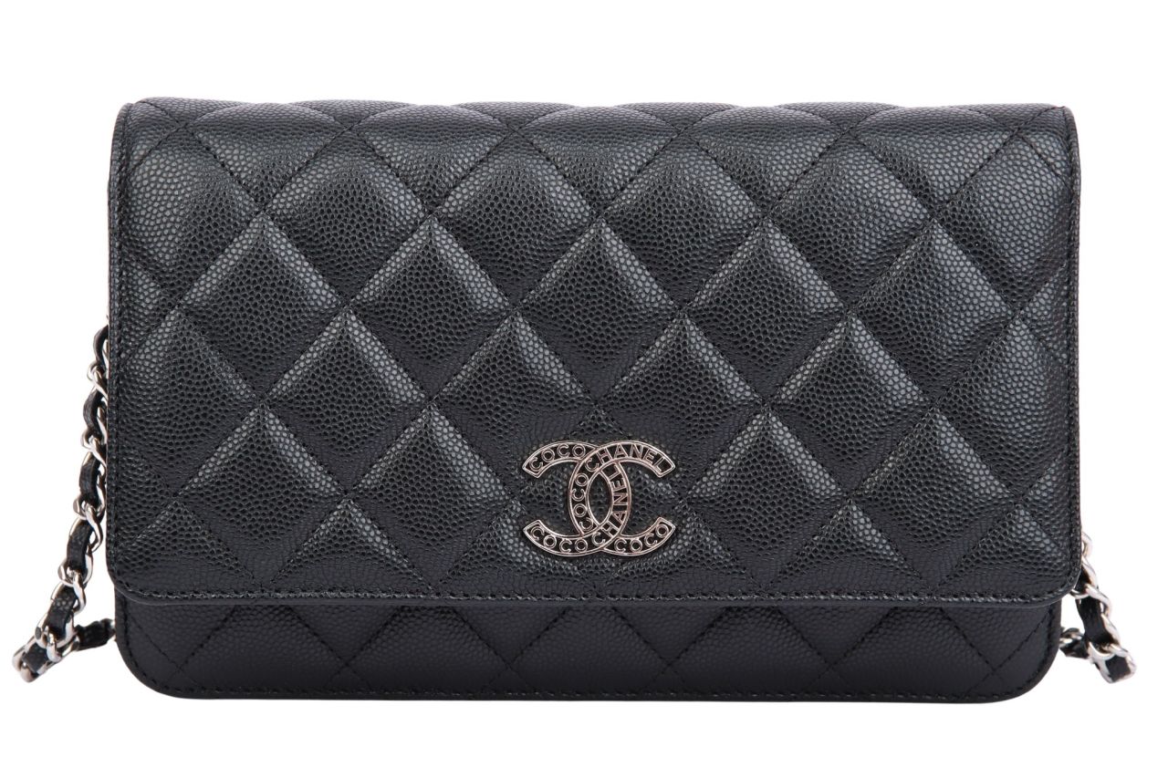 Chanel Wallet on Chain Kaviar Schwarz