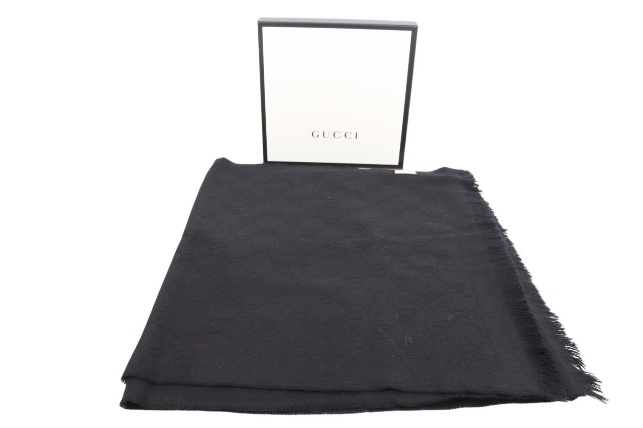 Gucci Schal GG Schwarz