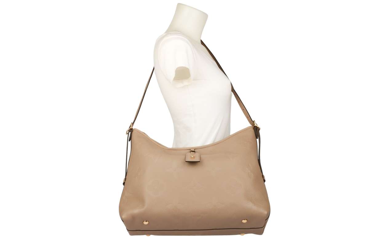Louis Vuitton Carryall MM Monogram Empreinte Taupe | Luxussachen.com