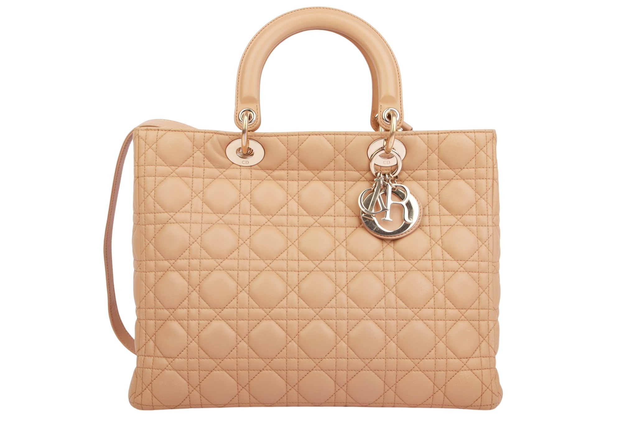 Dior Lady Dior Large Leder Beige