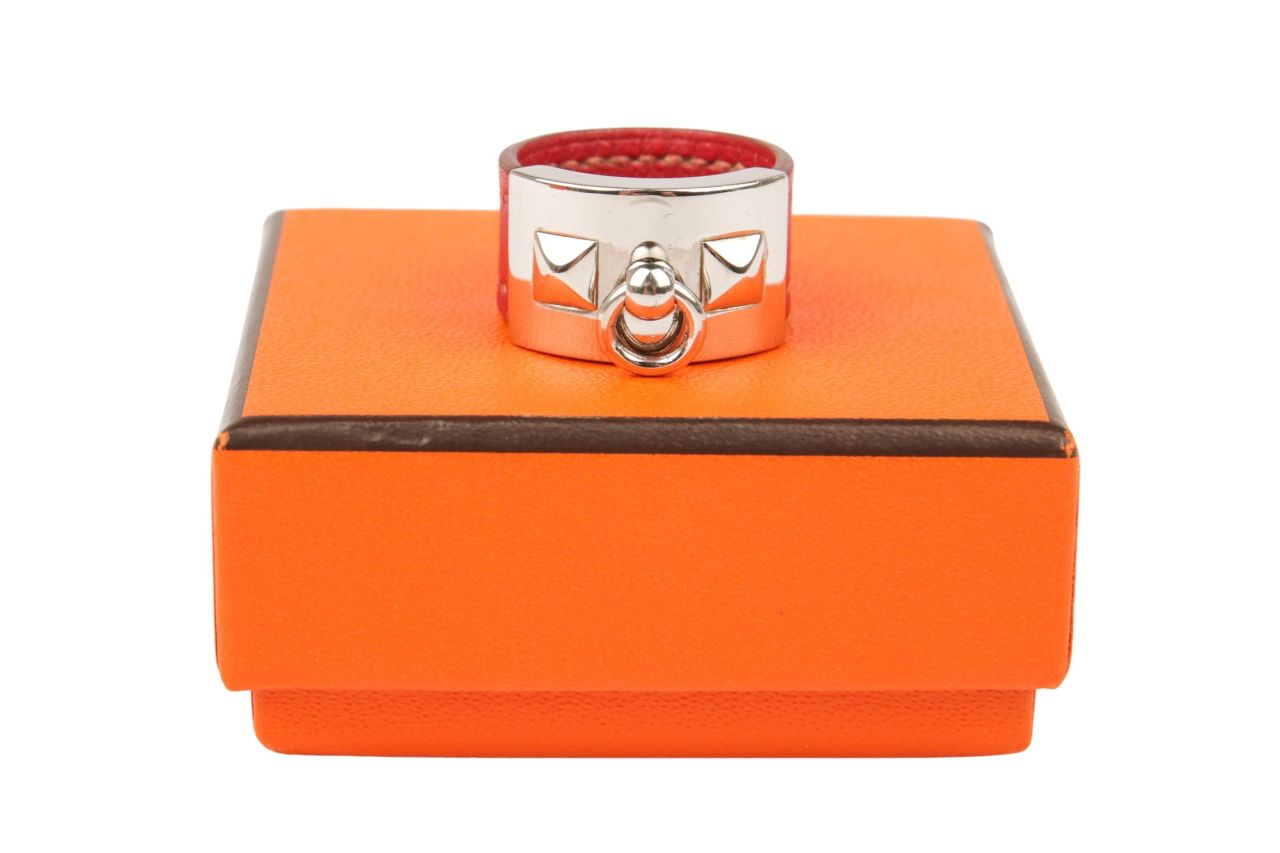 Hermès Ring Collier de Chien Rot Gr.60
