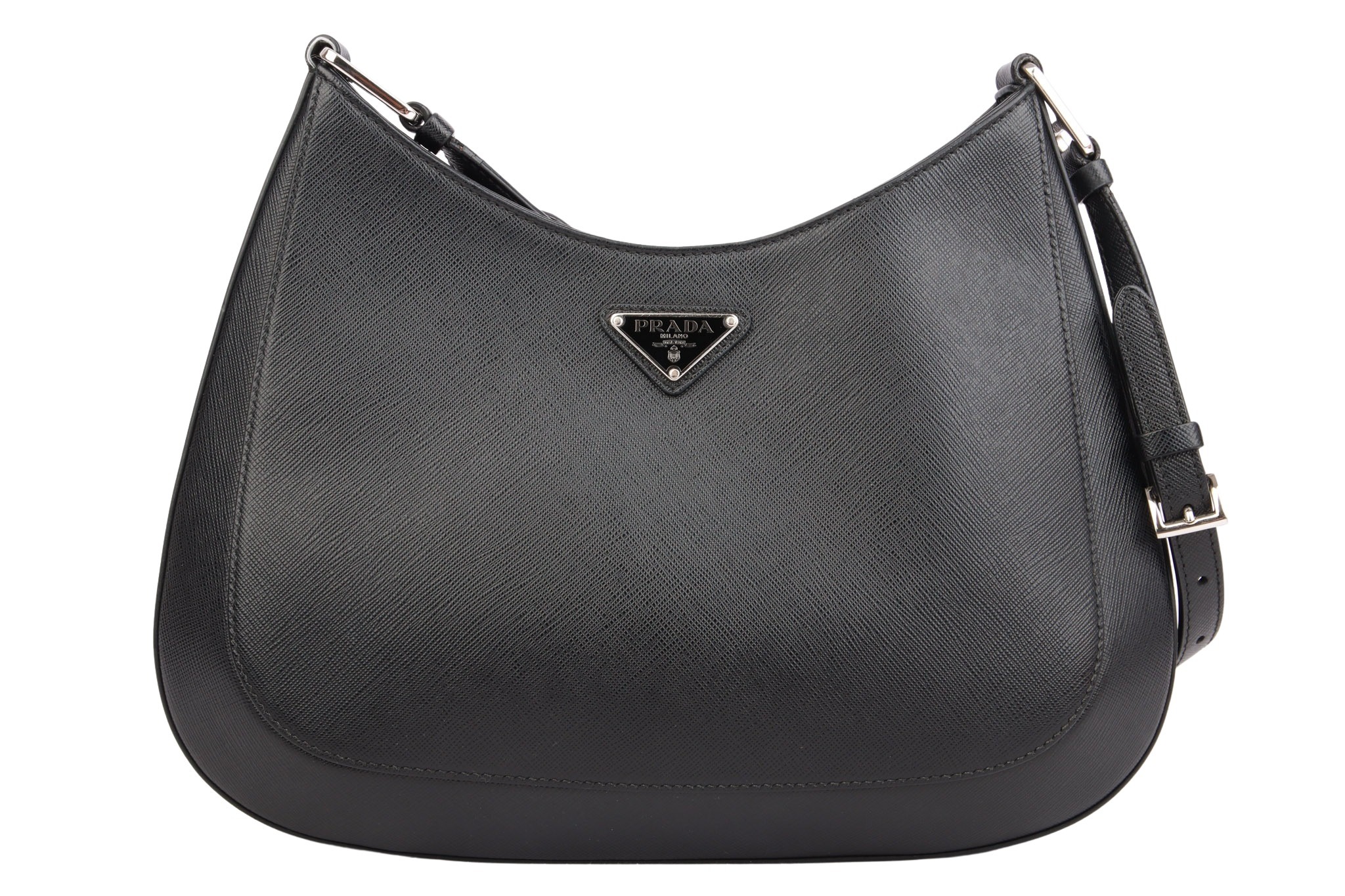 Prada Saffiano Cleo Schwarz