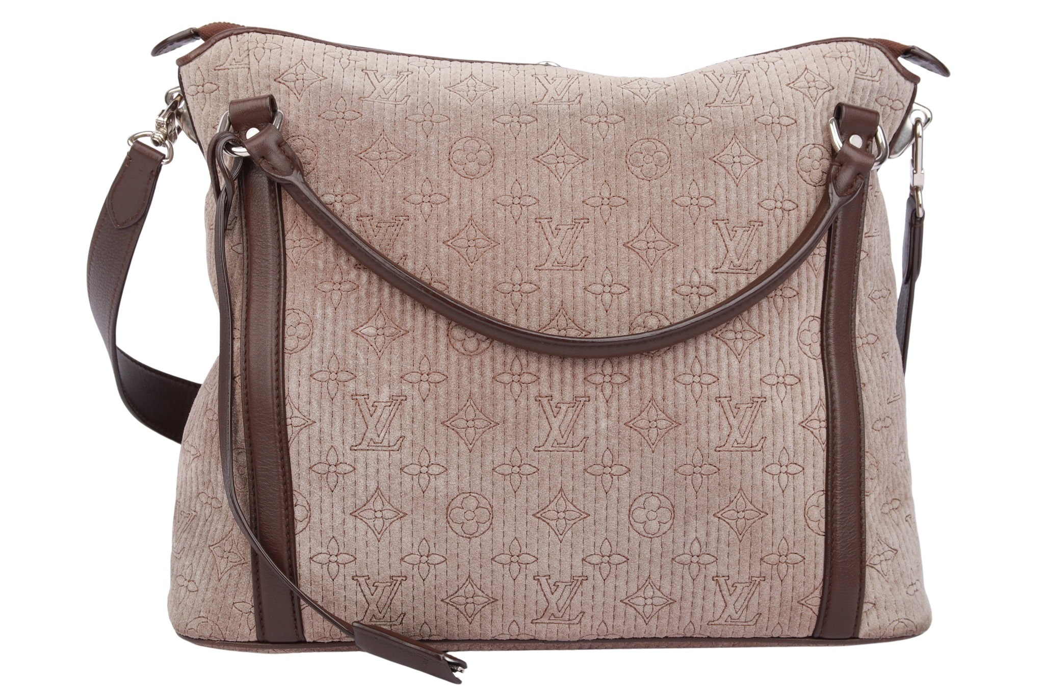 Louis Vuitton Antheia Ixia MM Monogram Stiched Bag Braun